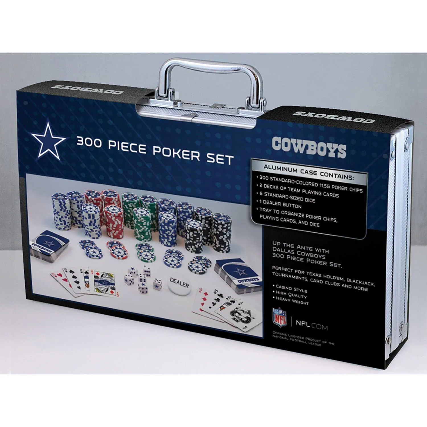 Dallas Cowboys 300 Piece Poker Set - Image 4