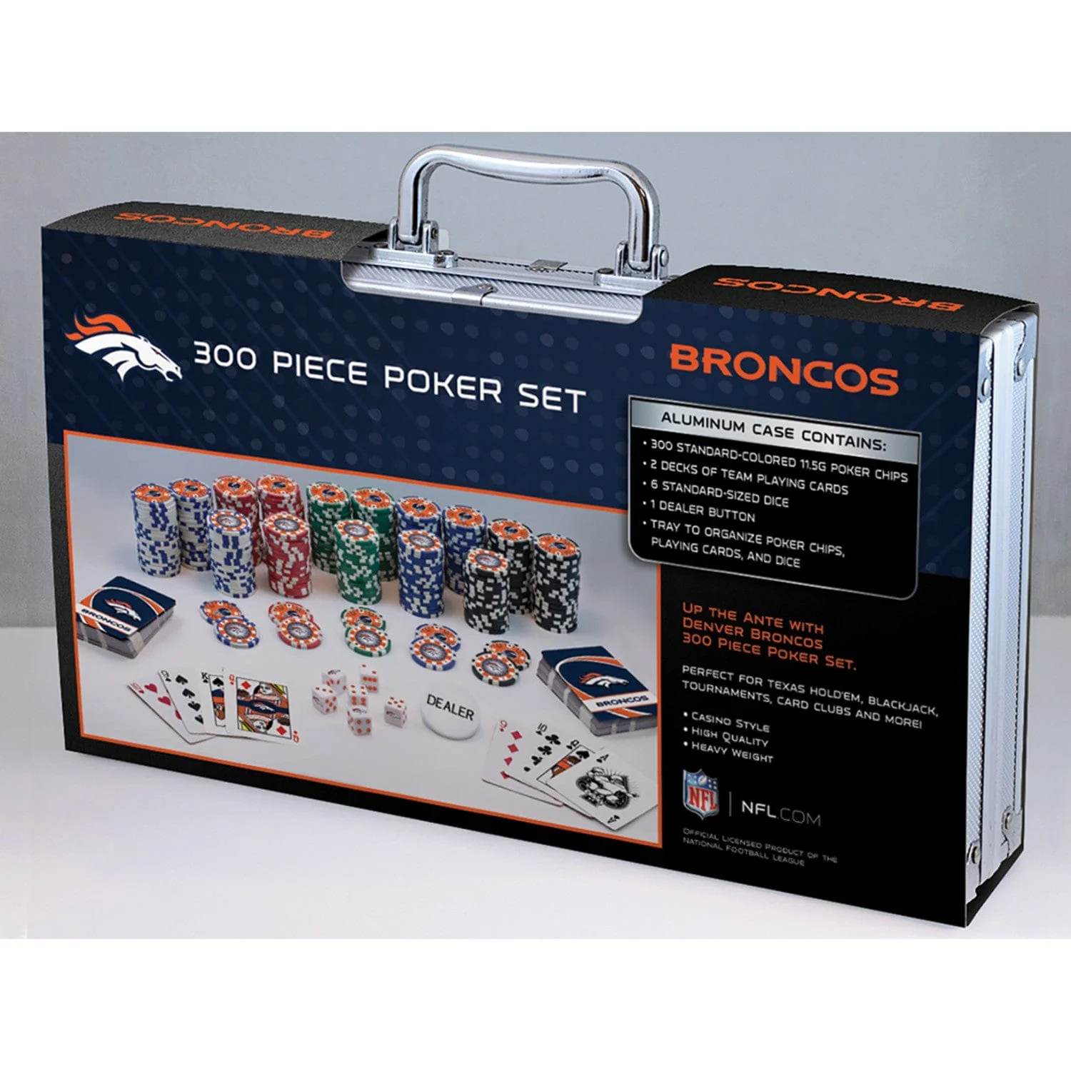 Denver Broncos 300 Piece Poker Set - Image 4