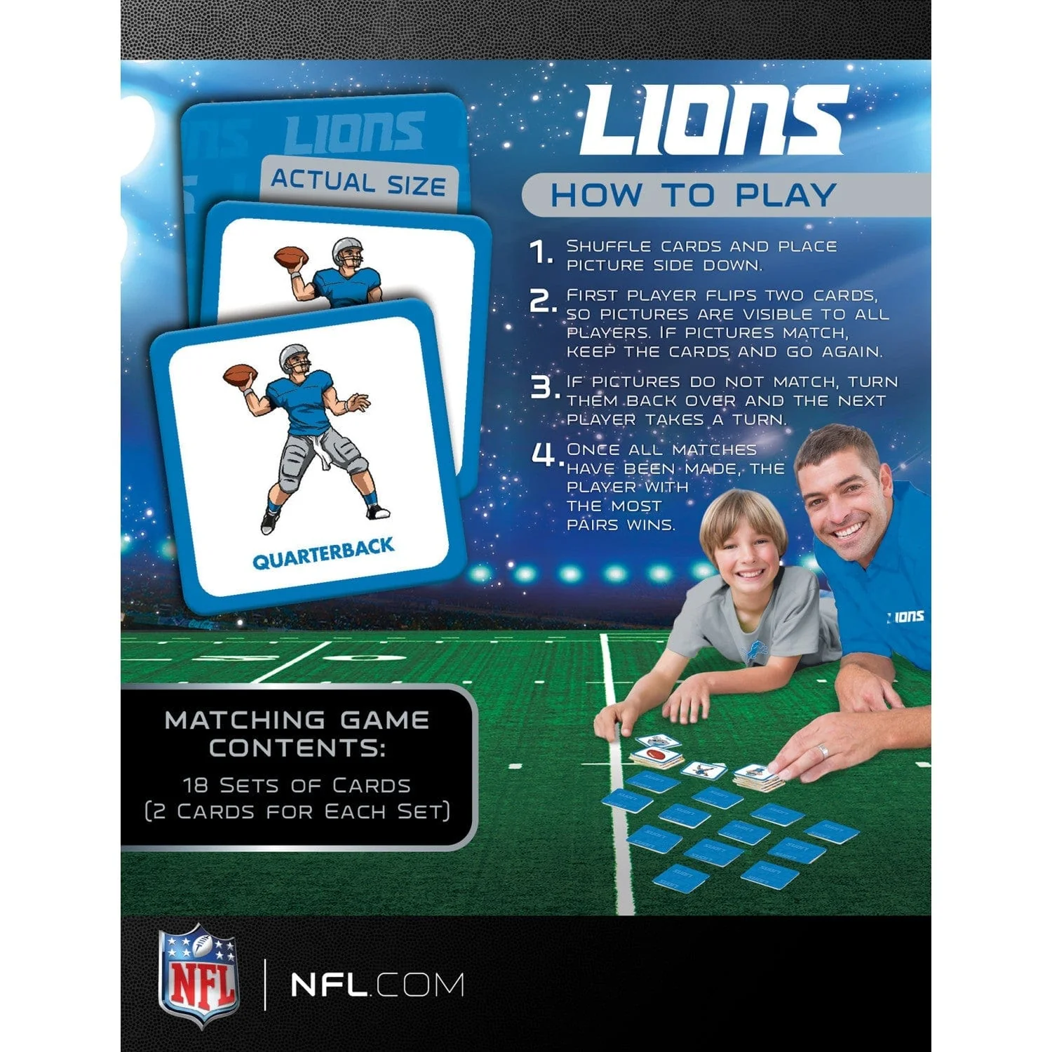 Detroit Lions Matching Game - Image 3