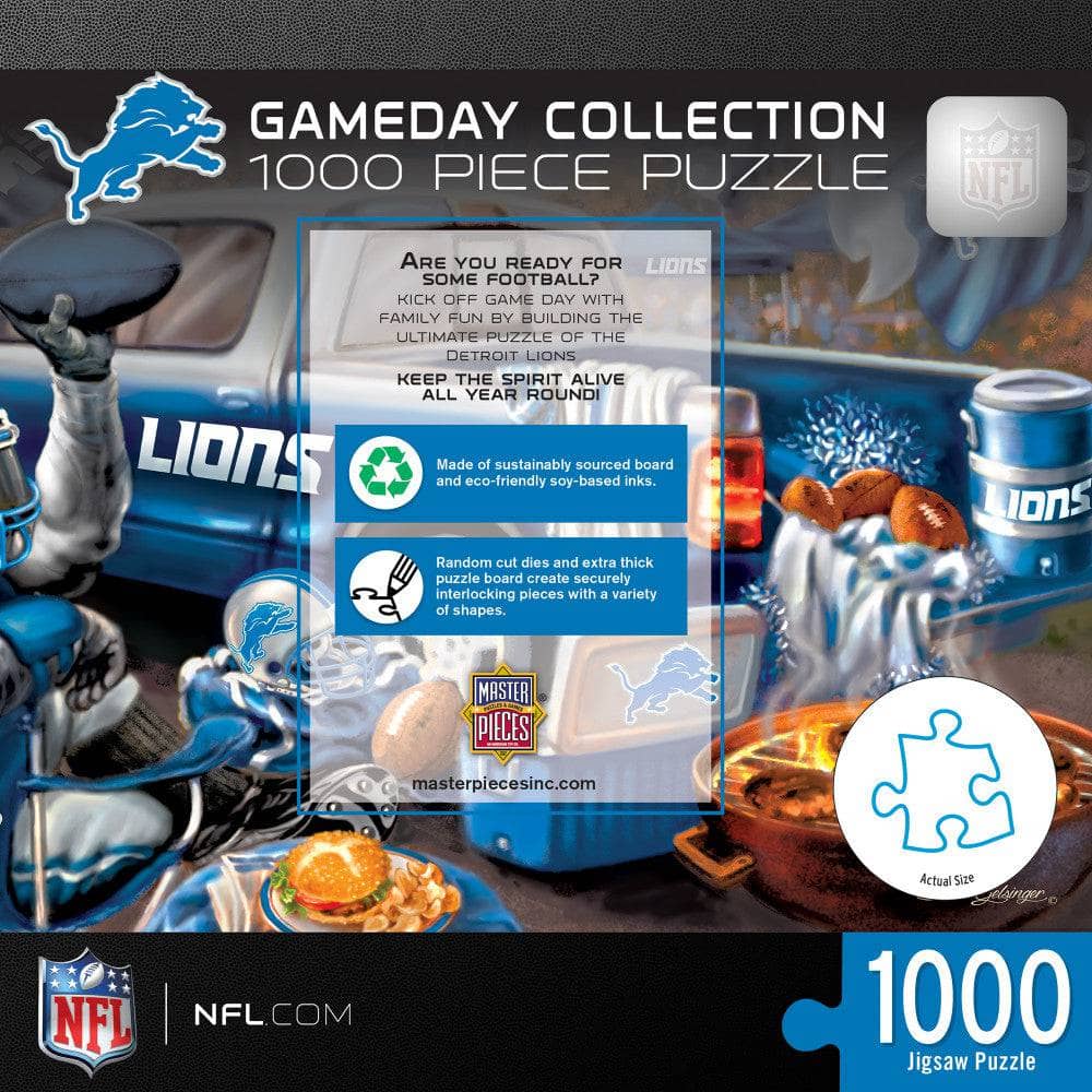 Detroit Lions - Gameday 1000 Piece Jigsaw Puzzle - Image 3