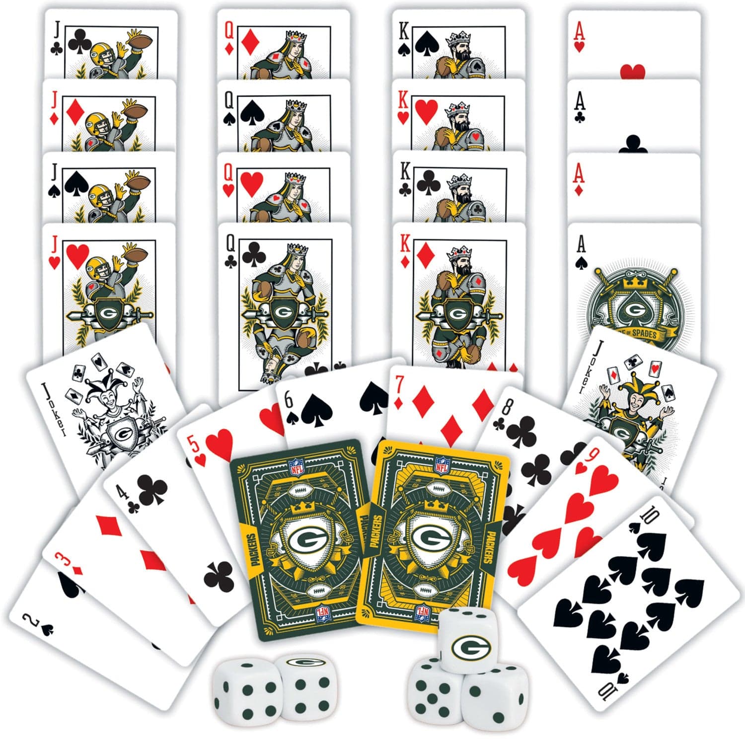 Green Bay Packers - 2-Pack Playing Cards & Dice Set - Image 2
