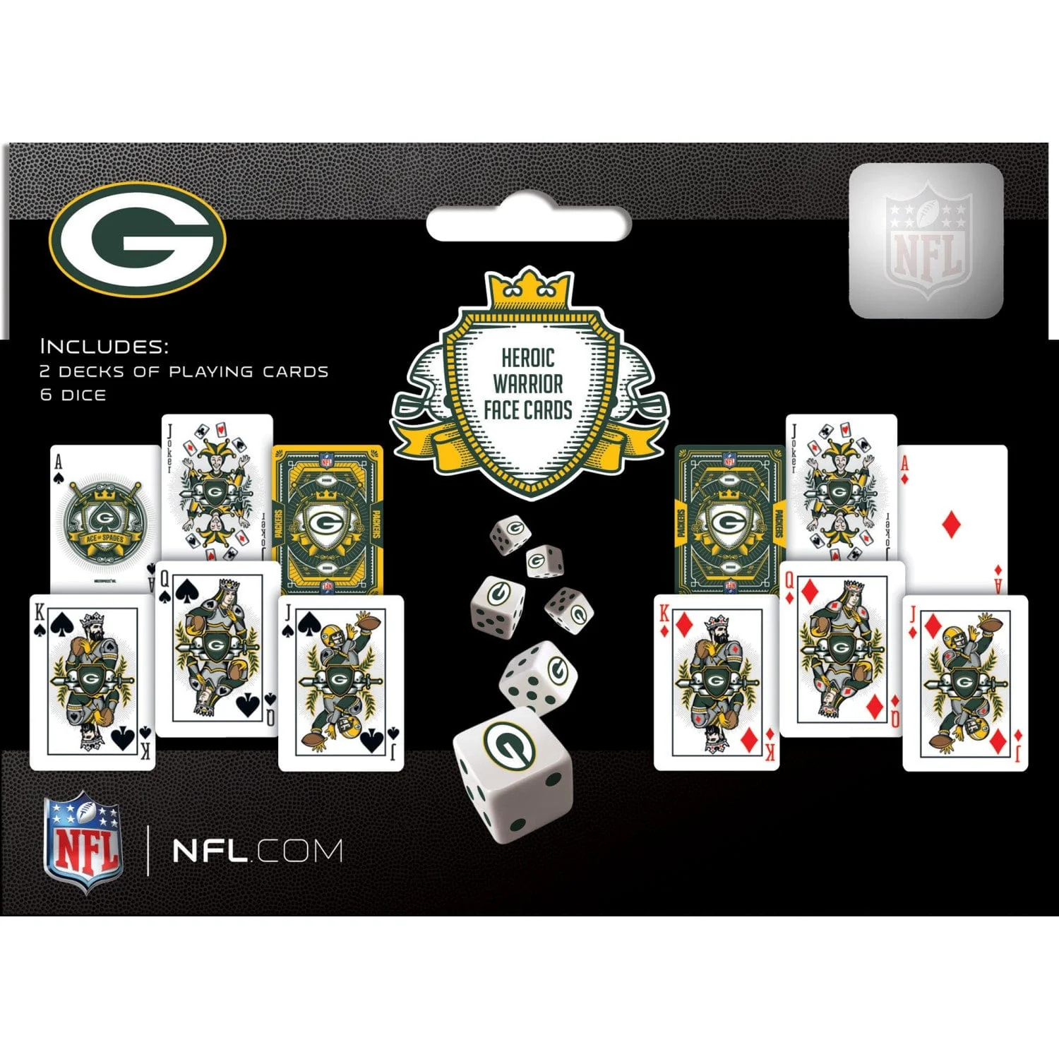 Green Bay Packers - 2-Pack Playing Cards & Dice Set - Image 3