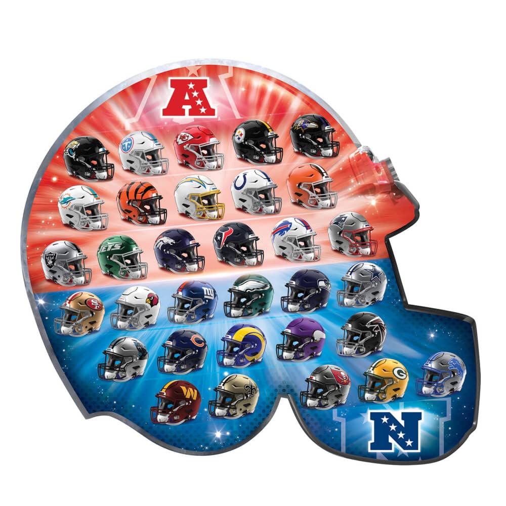 NFL - Teams Helmet 300 Piece Shaped Jigsaw Puzzle - Image 2
