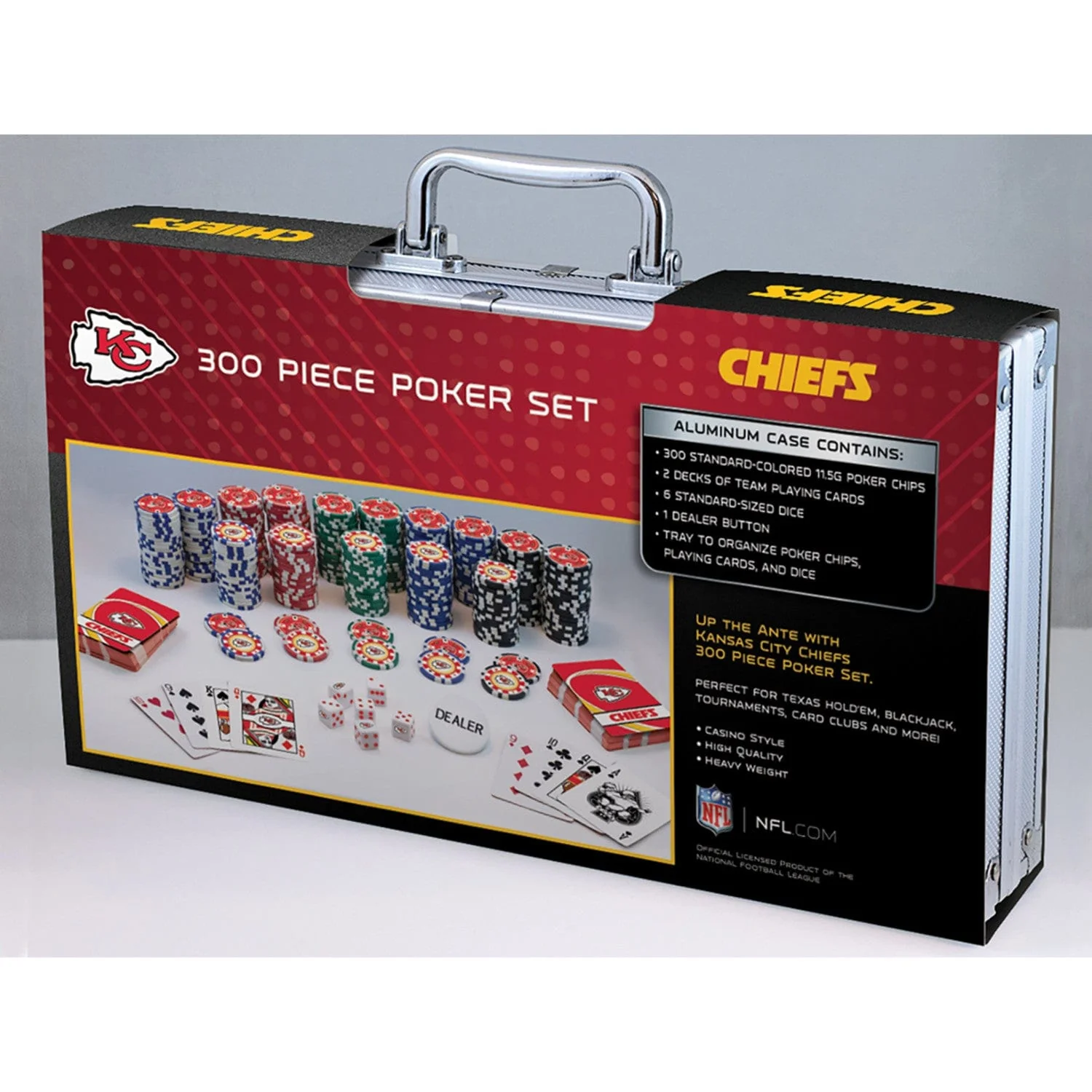 Kansas City Chiefs 300 Piece Poker Set - Image 4