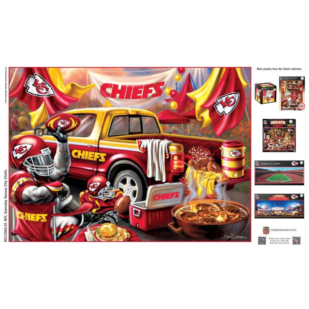 Kansas City Chiefs - Gameday 1000 Piece Jigsaw Puzzle - Image 4
