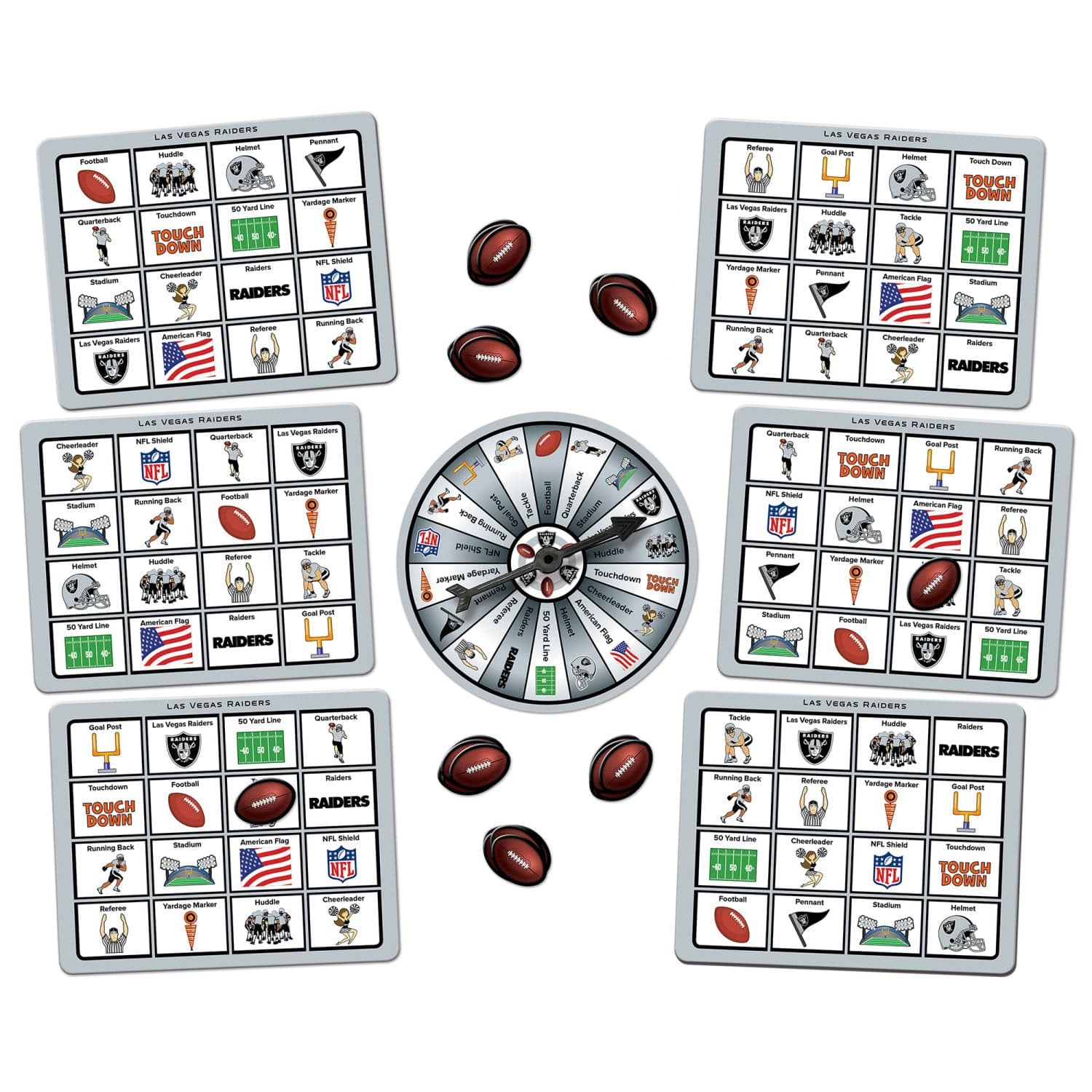 Las Vegas Raiders NFL Bingo Game - Image 2