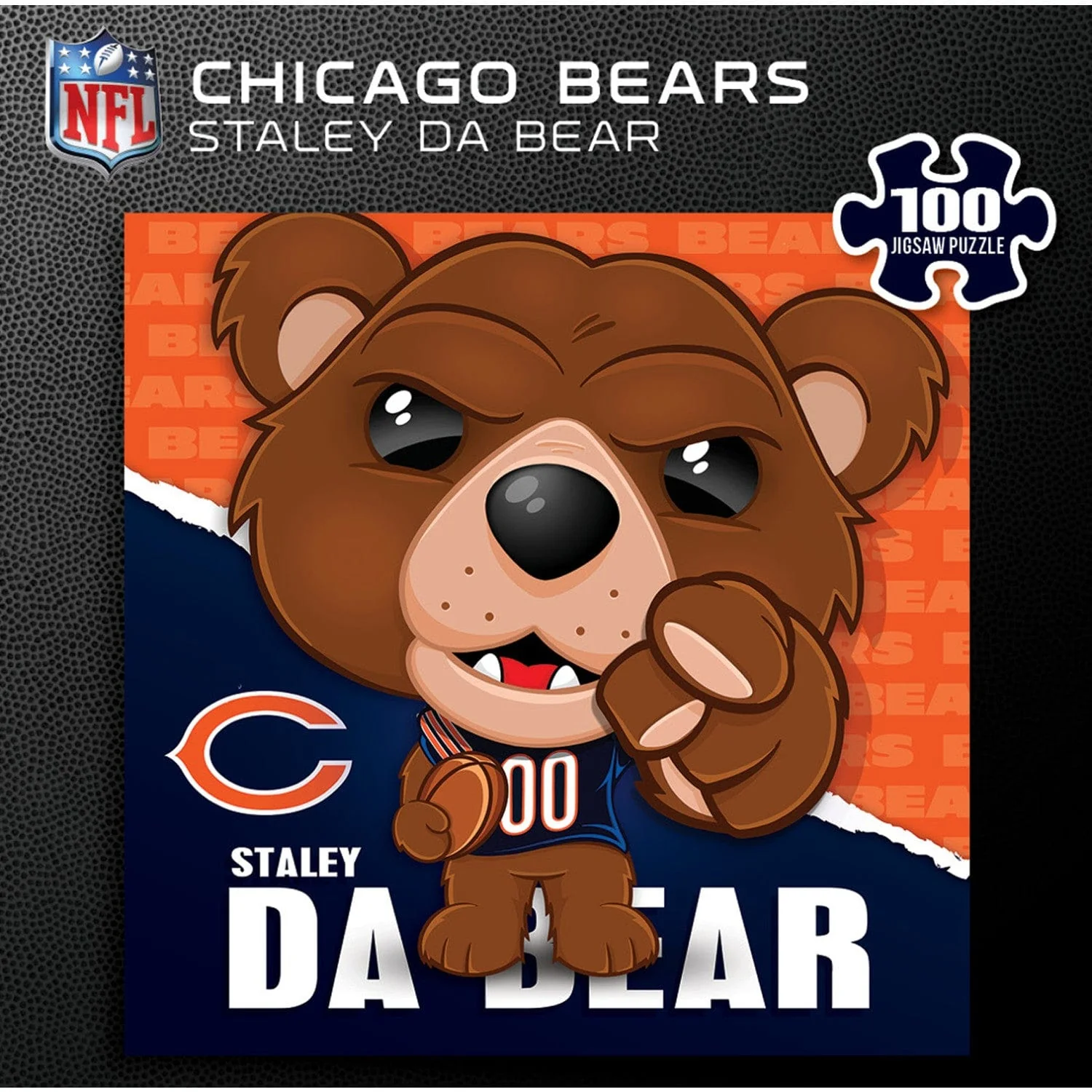 Chicago Bears - NFL Mascot 100 Piece Jigsaw Puzzle - Image 3