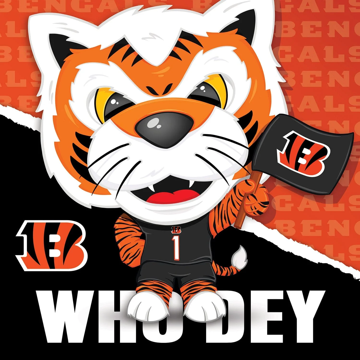 Cincinnati Bengals - NFL Mascot 100 Piece Jigsaw Puzzle - Image 2
