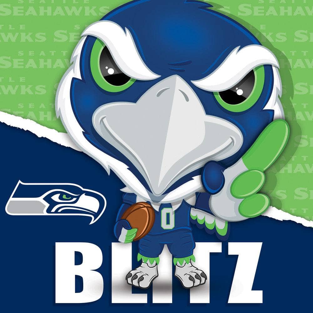 Seattle Seahawks - NFL Mascot 100 Piece Jigsaw Puzzle - Image 2