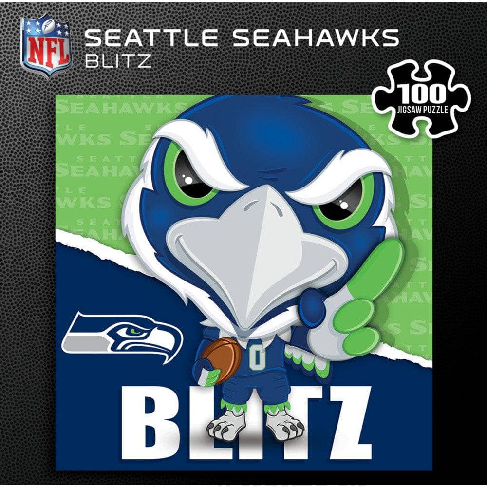 Seattle Seahawks - NFL Mascot 100 Piece Jigsaw Puzzle - Image 3