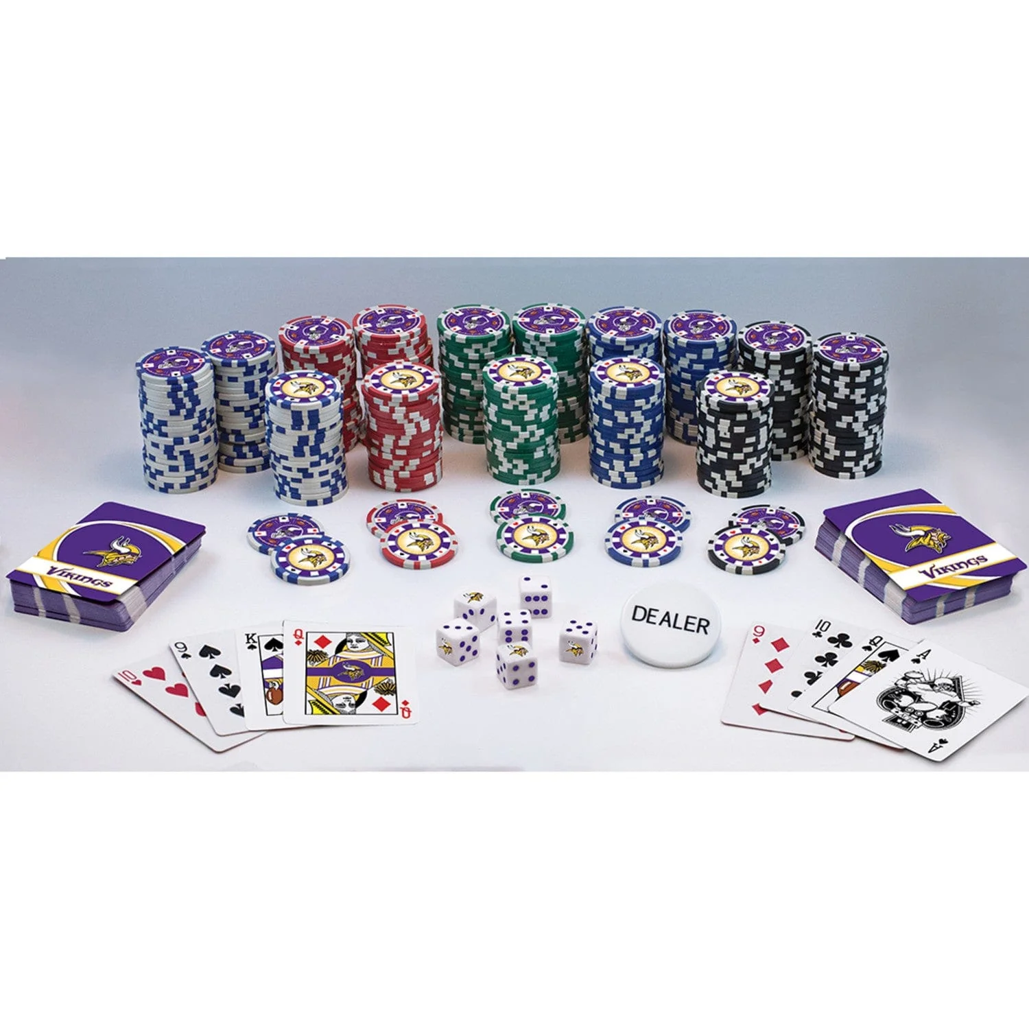 Minnesota Vikings 300 Piece Poker Set - Image 2