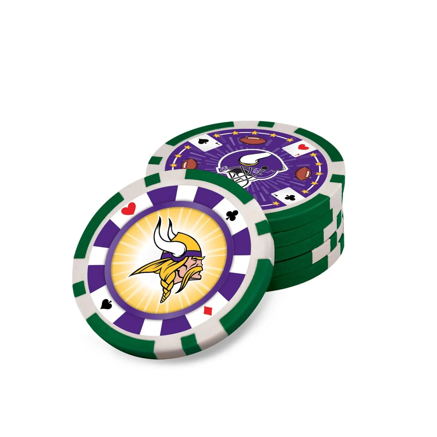 Minnesota Vikings 300 Piece Poker Set - Image 4