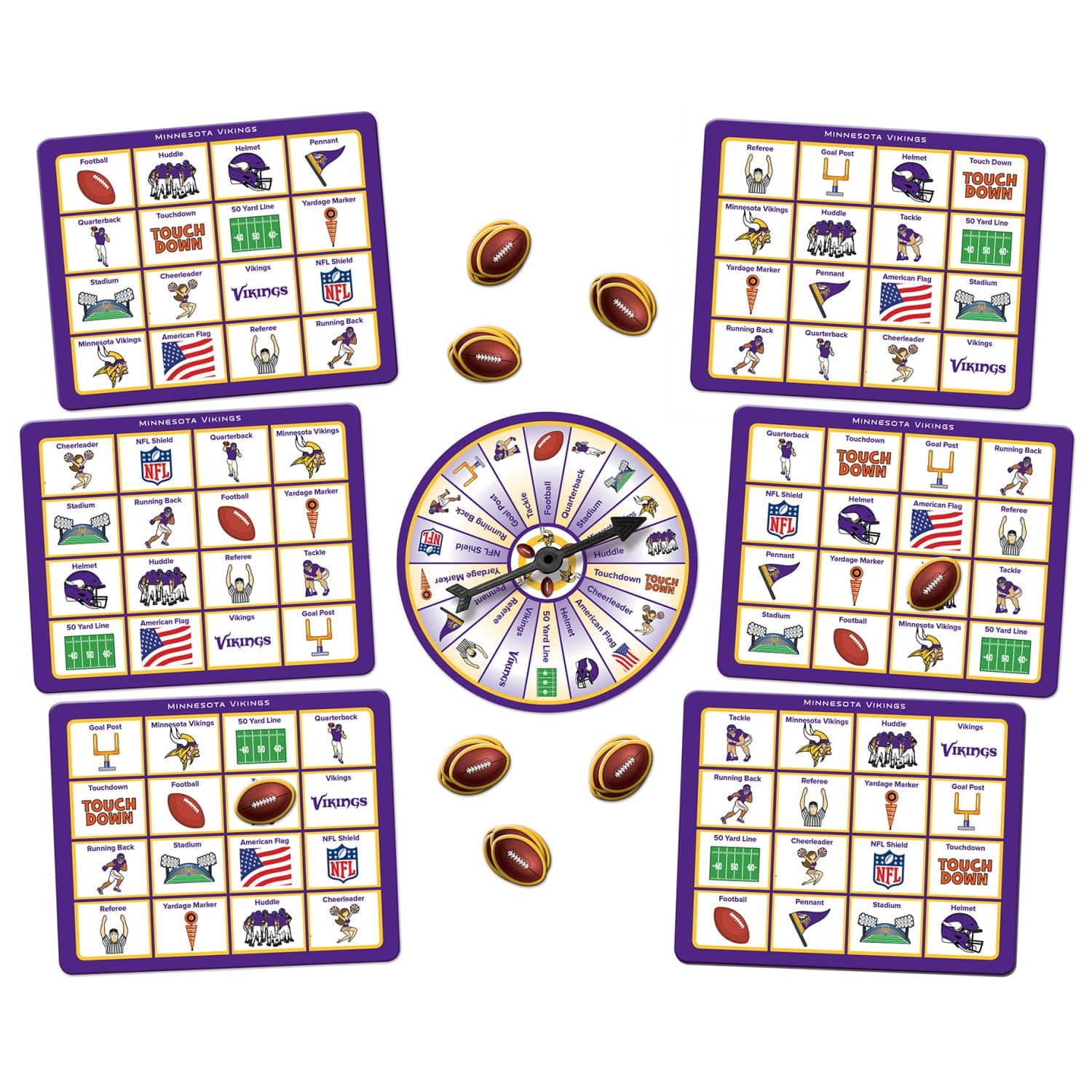 Minnesota Vikings NFL Bingo Game - Image 2