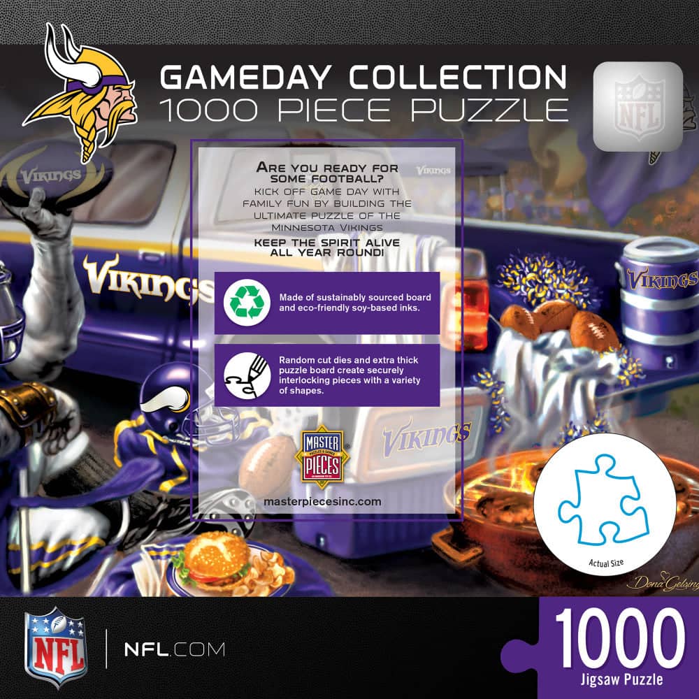Minnesota Vikings - Gameday 1000 Piece Jigsaw Puzzle - Image 3