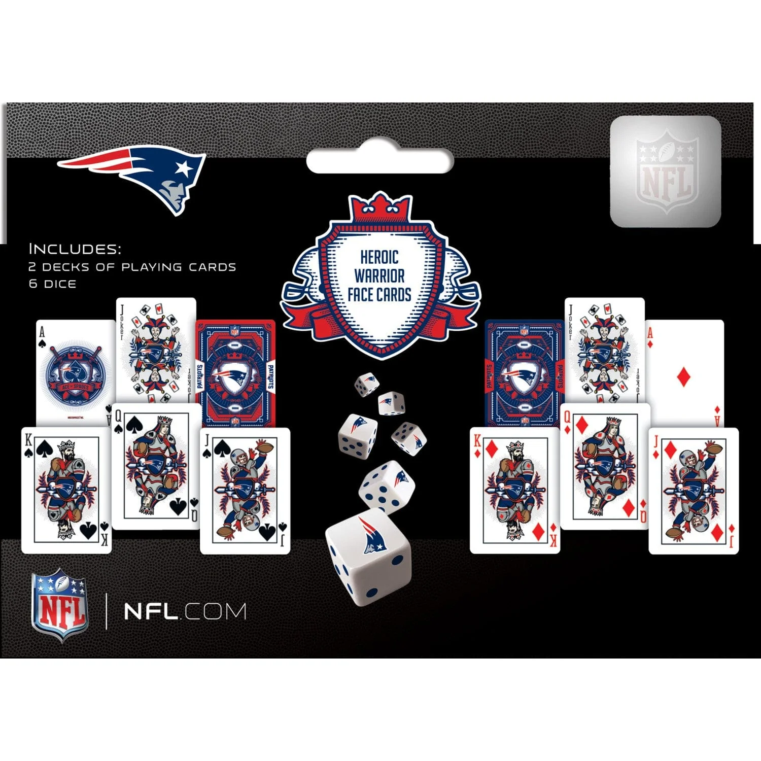 New England Patriots - 2-Pack Playing Cards & Dice Set - Image 3