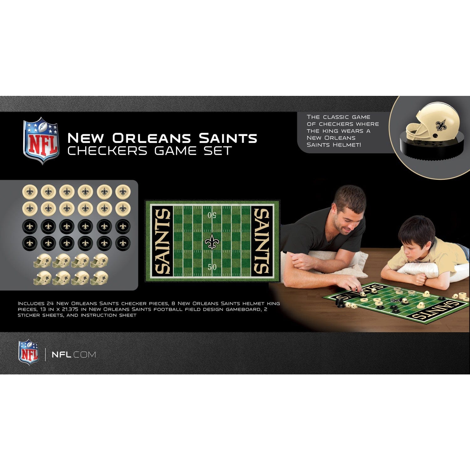 New Orleans Saints Checkers Board Game - Image 3