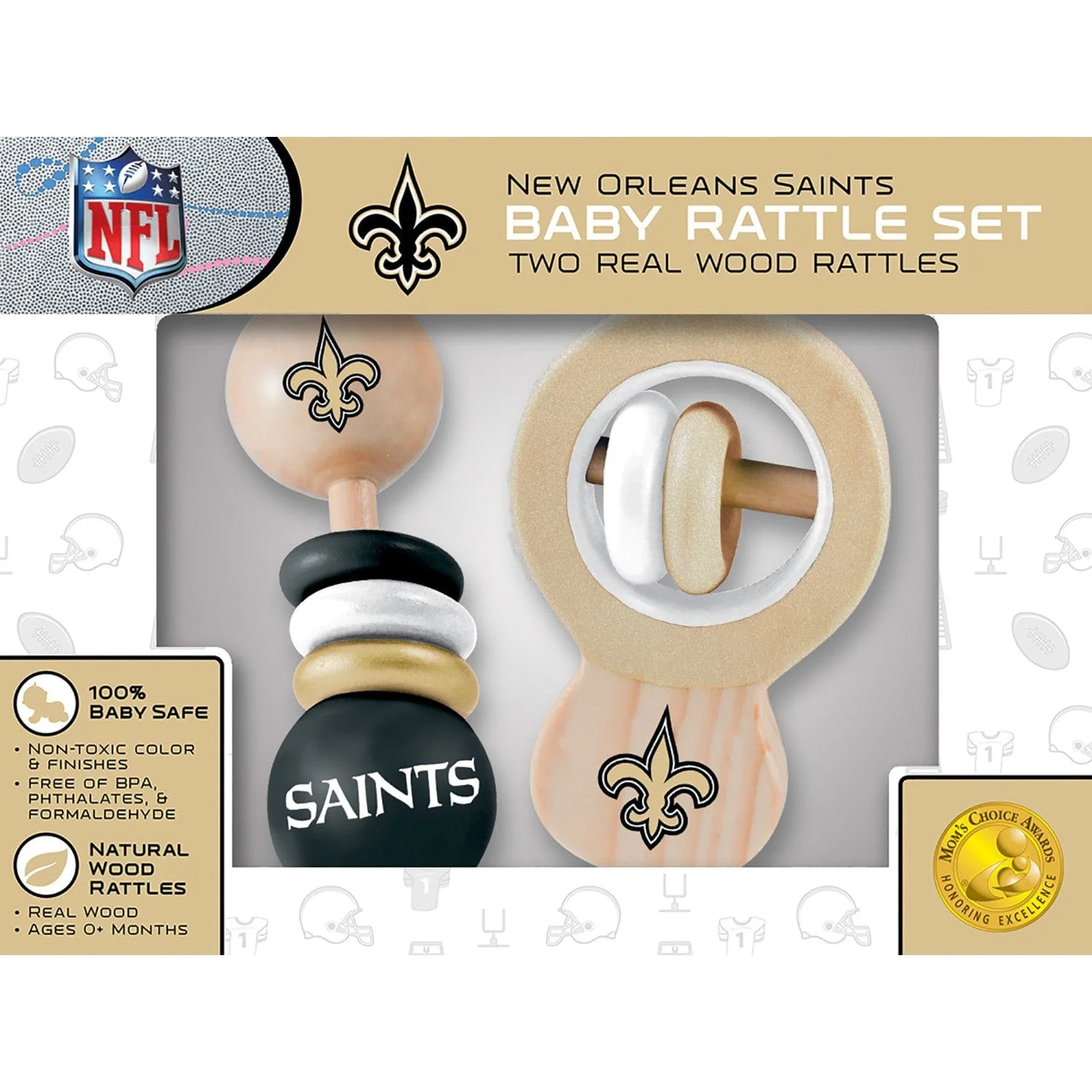 New Orleans Saints - Baby Rattles 2-Pack - Image 2