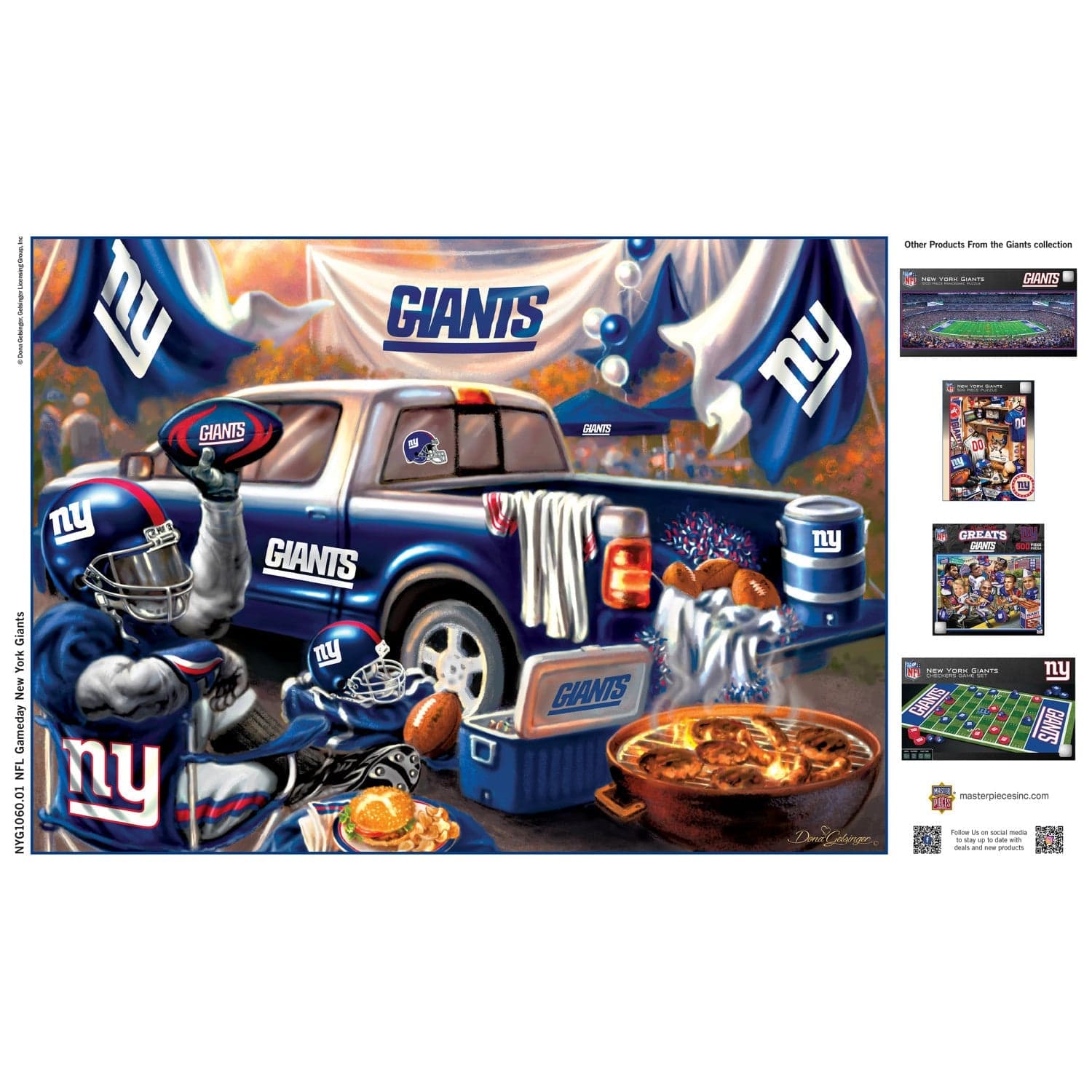New York Giants - Gameday 1000 Piece Jigsaw Puzzle - Image 4