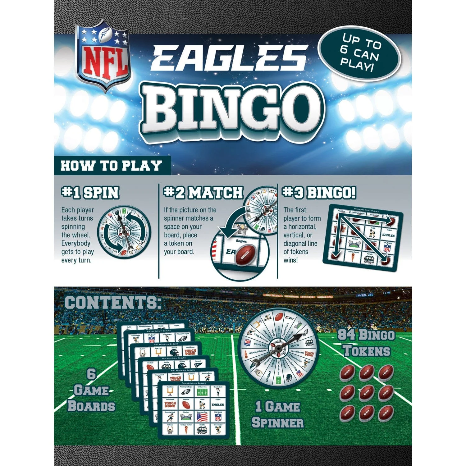 Philadelphia Eagles NFL Bingo Game - Image 3