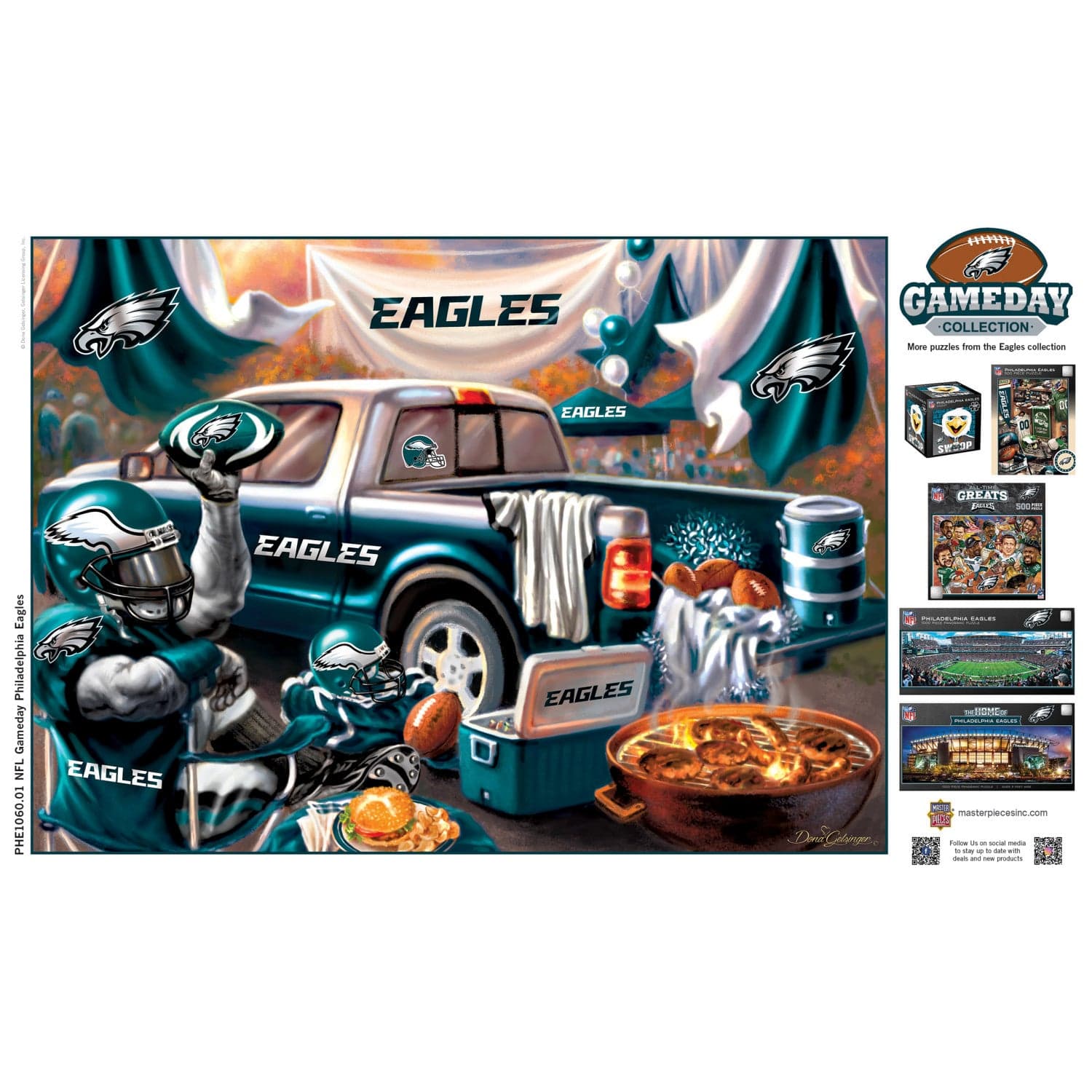 Philadelphia Eagles - Gameday 1000 Piece Jigsaw Puzzle - Image 4