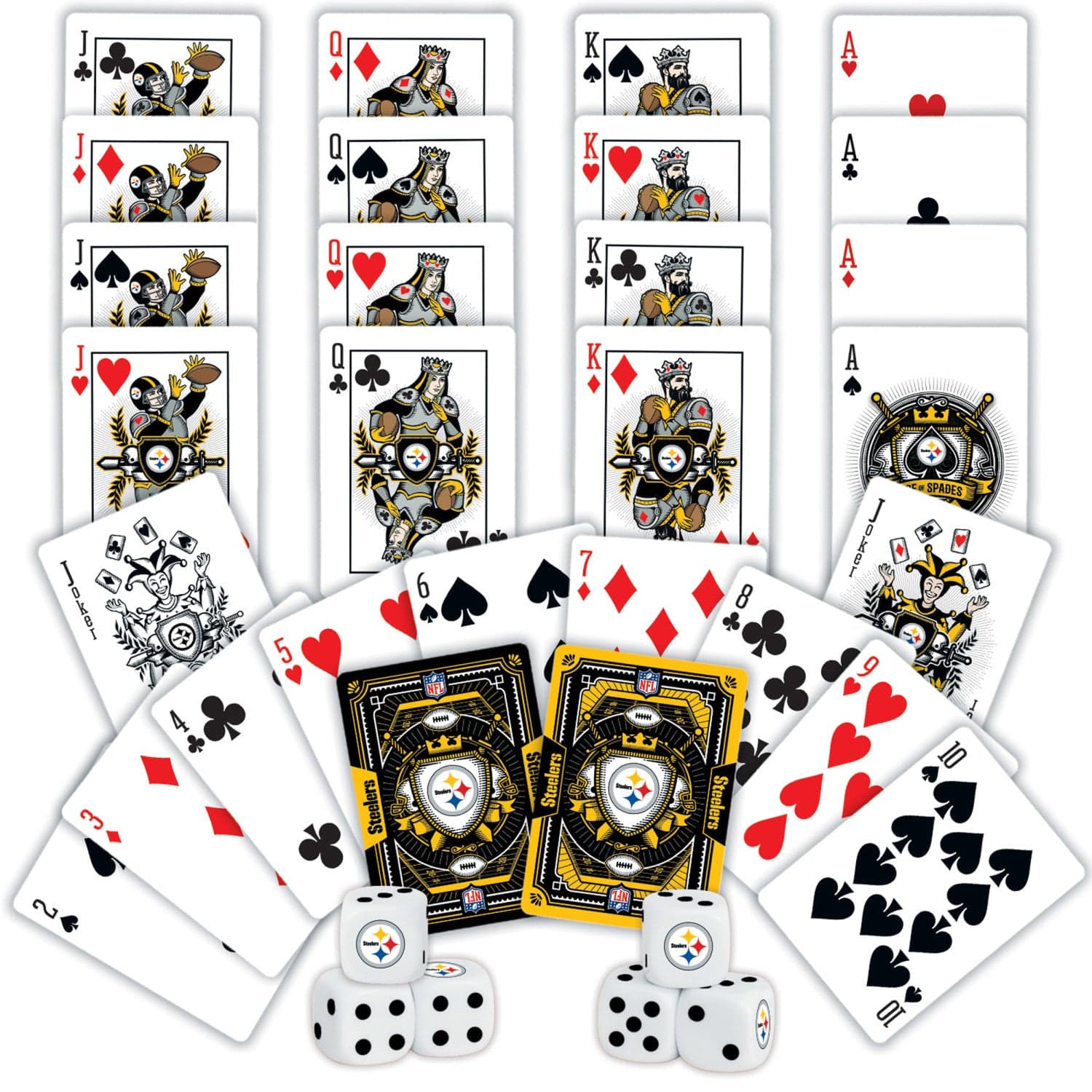 Pittsburgh Steelers - 2-Pack Playing Cards & Dice Set - Image 2
