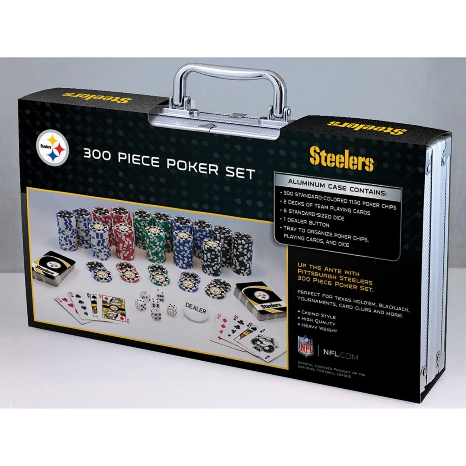 Pittsburgh Steelers 300 Piece Poker Set - Image 4