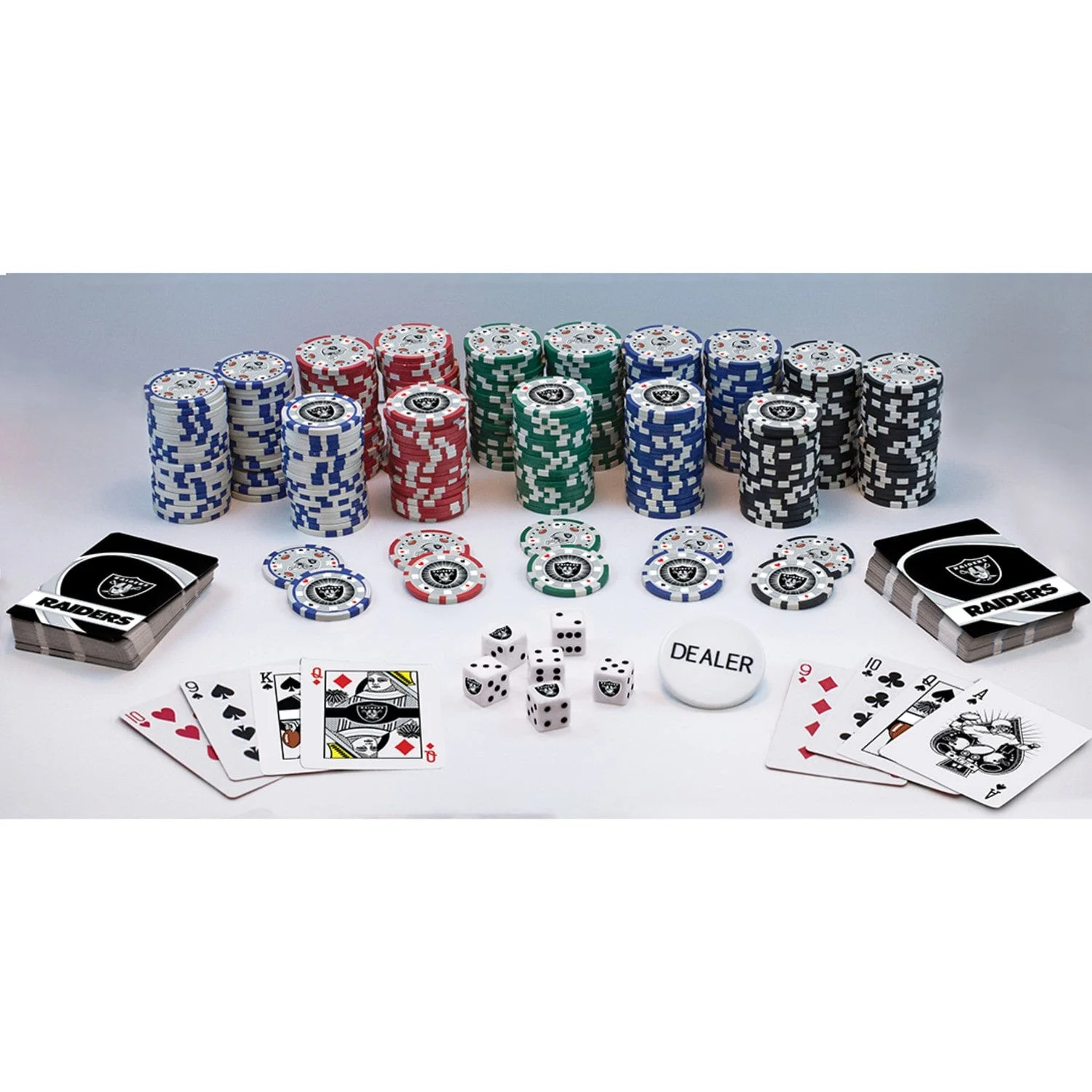 Las Vegas Raiders 300 Piece Poker Set - Image 2