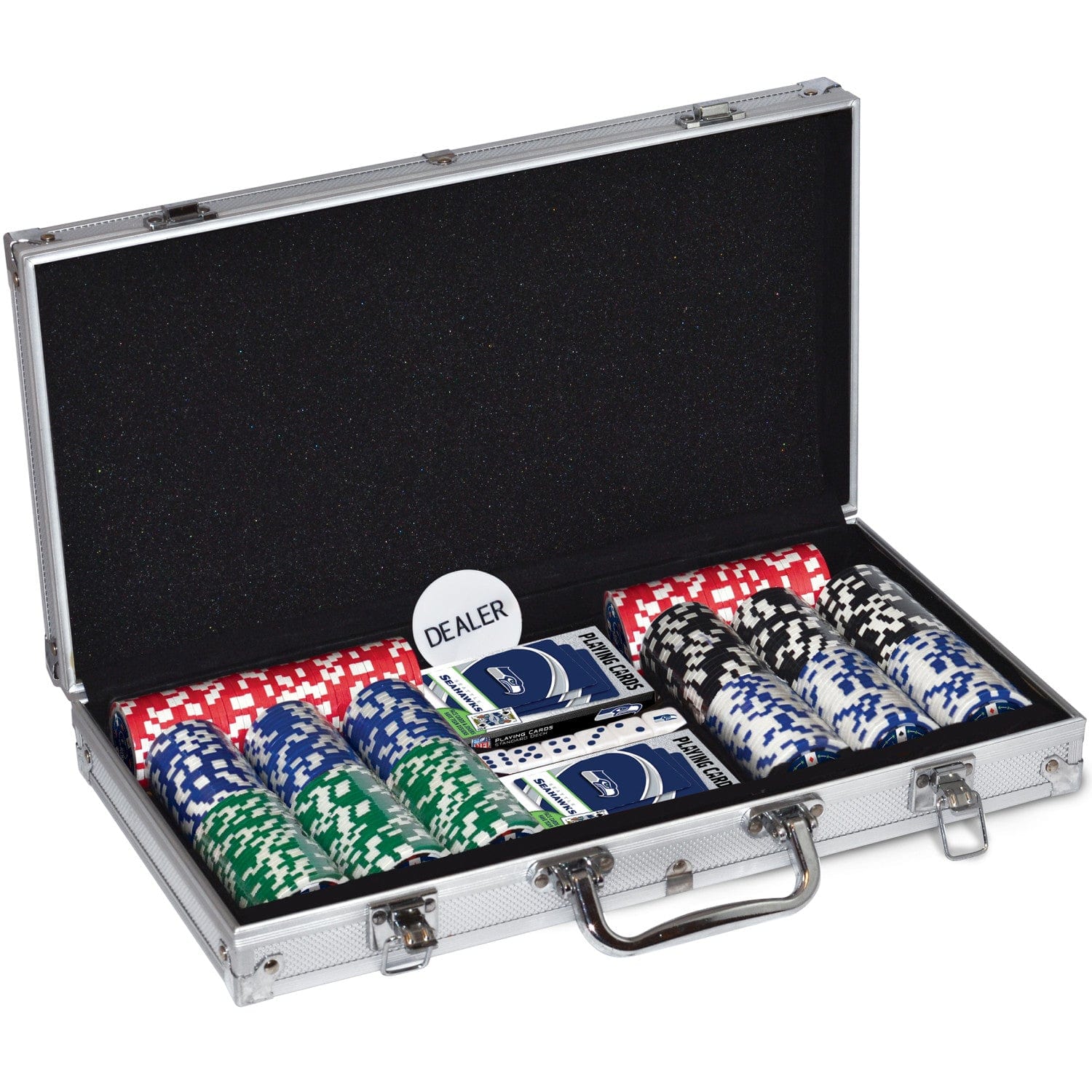 Seattle Seahawks 300 Piece Poker Set - Image 3