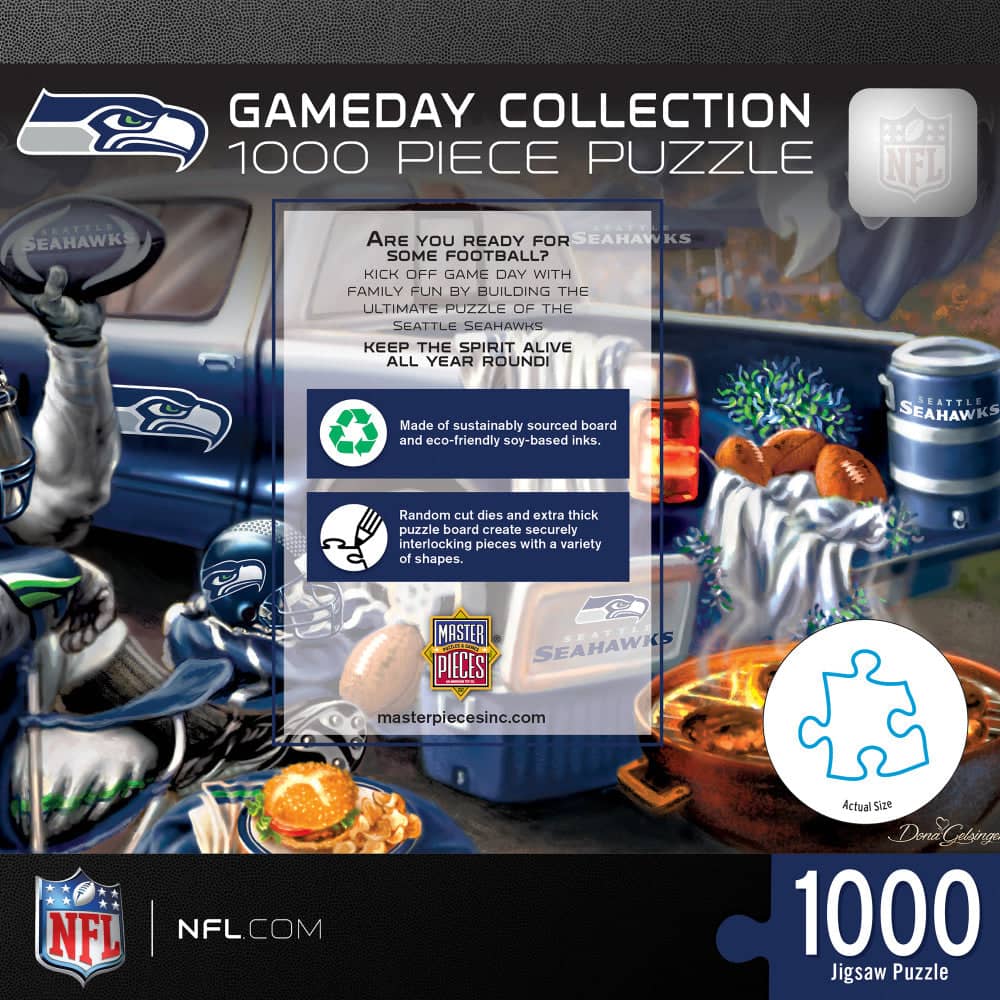 Seattle Seahawks - Gameday 1000 Piece Jigsaw Puzzle - Image 3