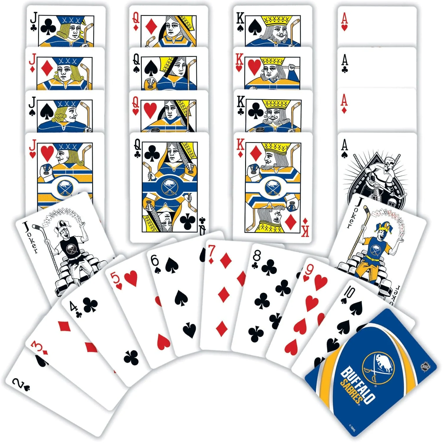 Buffalo Sabres Playing Cards - 54 Card Deck - Image 2