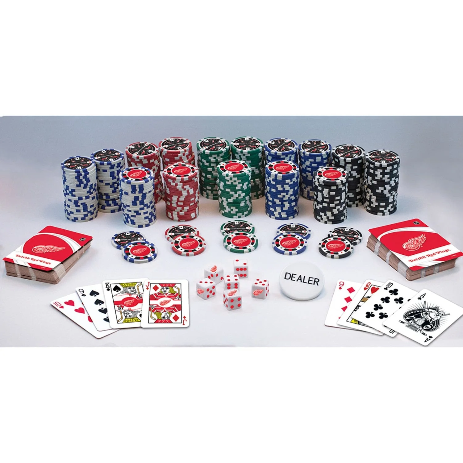 Detroit Red Wings 300 Piece Poker Set - Image 2