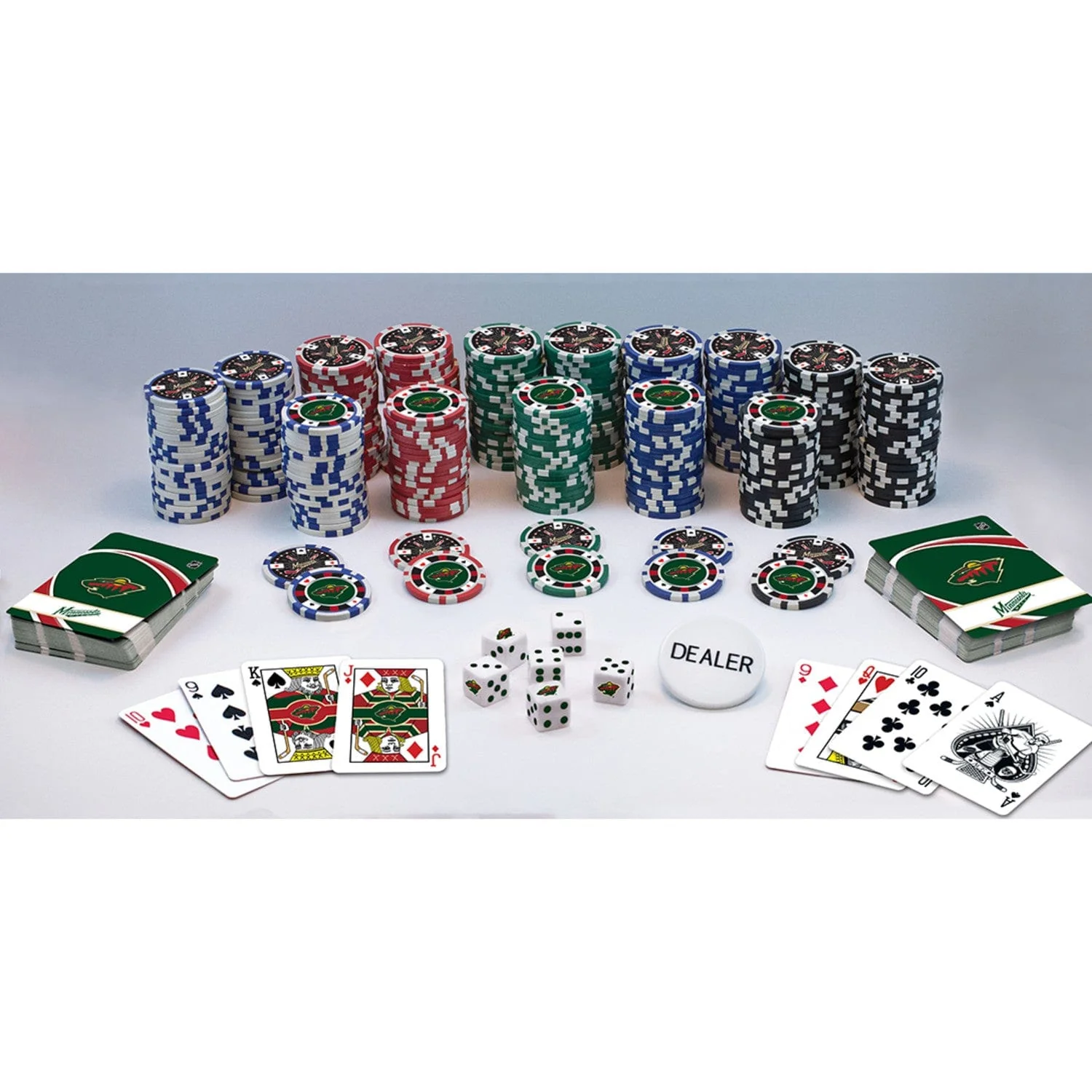 Minnesota Wild 300 Piece Poker Set - Image 2