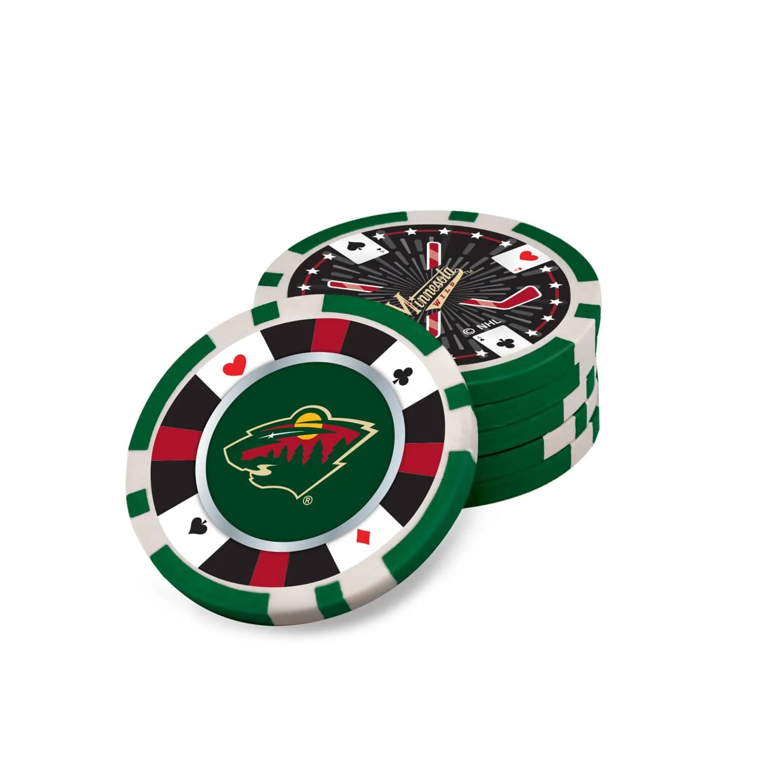 Minnesota Wild 300 Piece Poker Set - Image 4