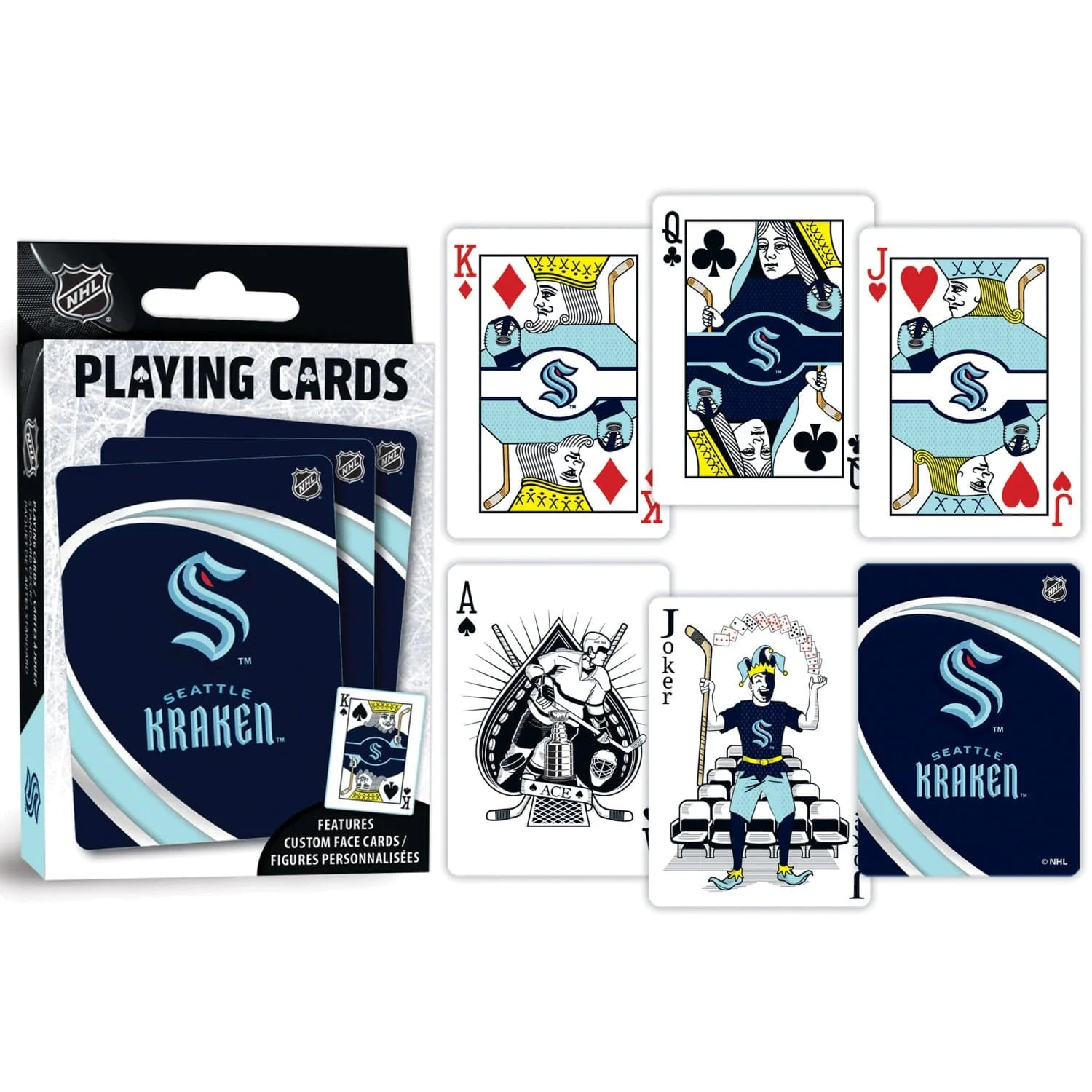 Seattle Kraken Playing Cards - 54 Card Deck - Image 3