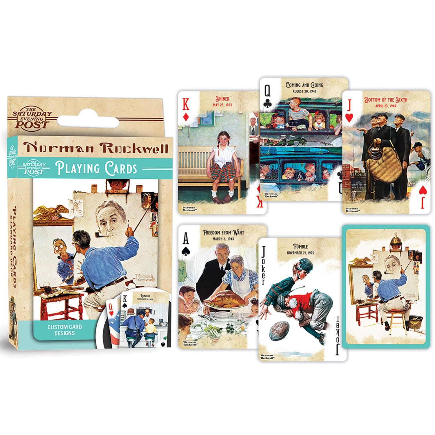 Saturday Evening Post - Norman Rockwell Playing Cards - 54 Card Deck - Image 3