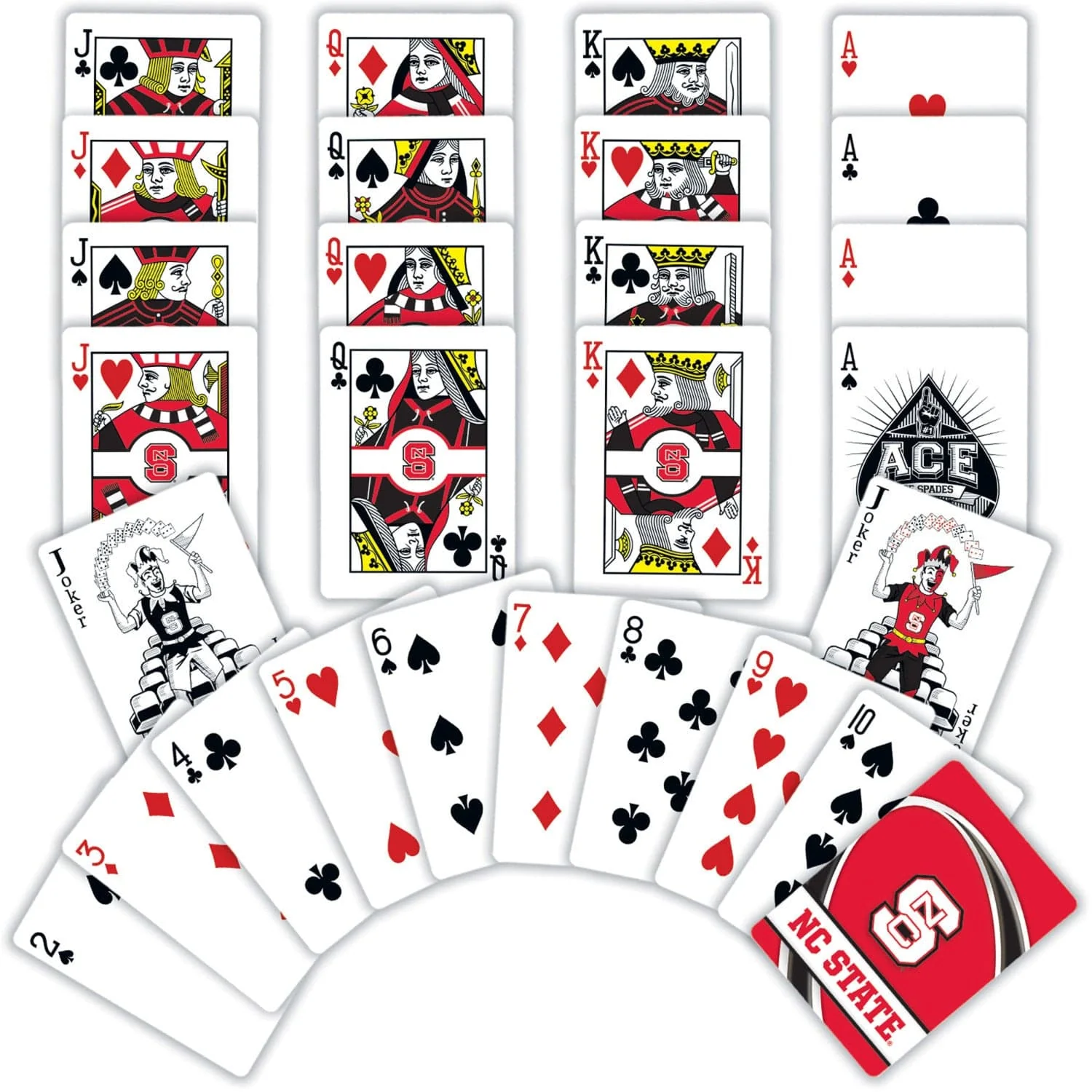 NC State Wolfpack Playing Cards - 54 Card Deck - Image 2