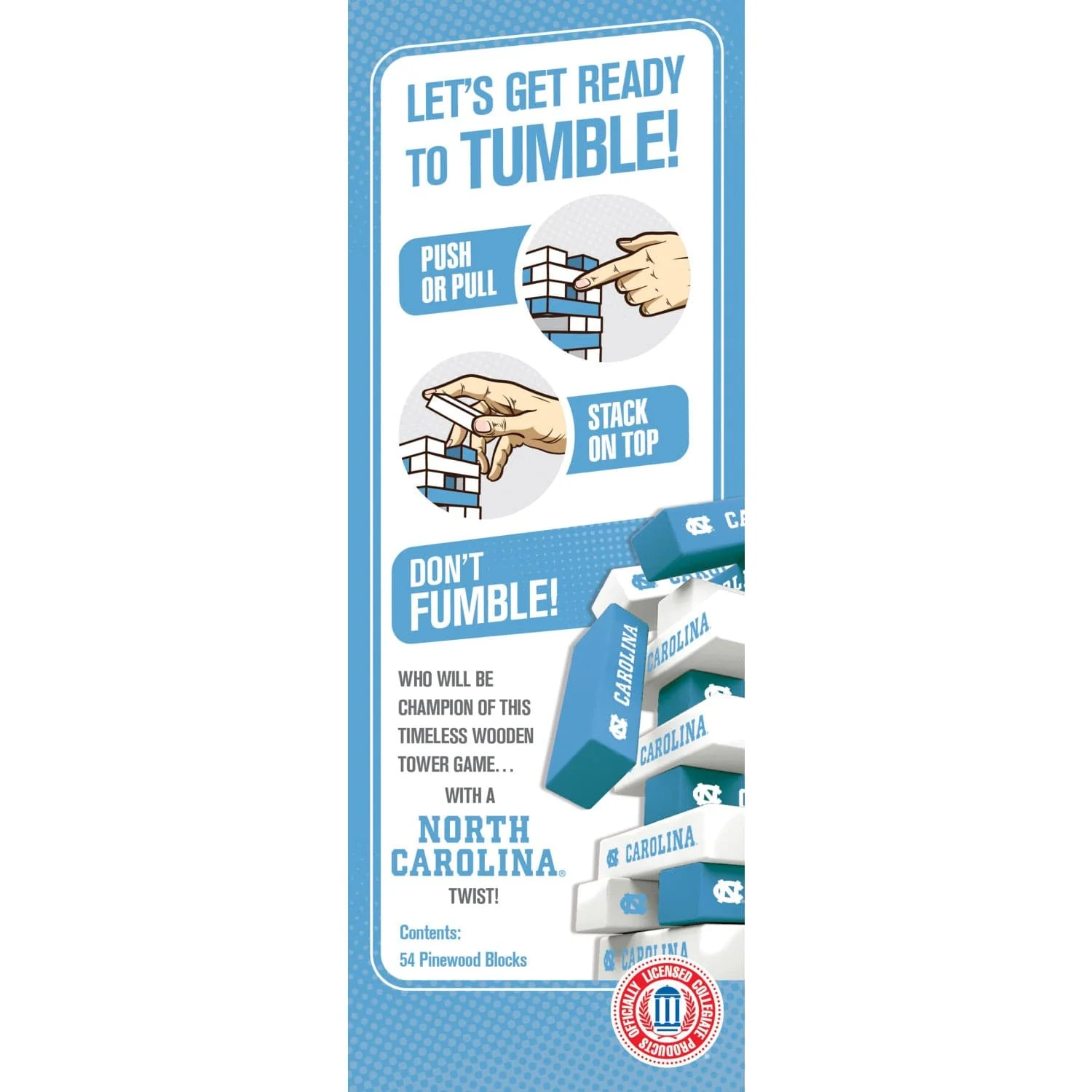 UNC Tar Heels Tumble Tower - Image 3