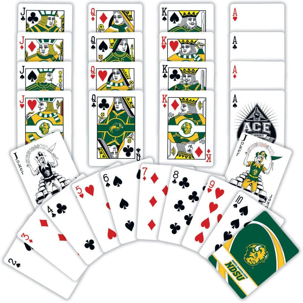 North Dakota State Bison Playing Cards - 54 Card Deck - Image 2
