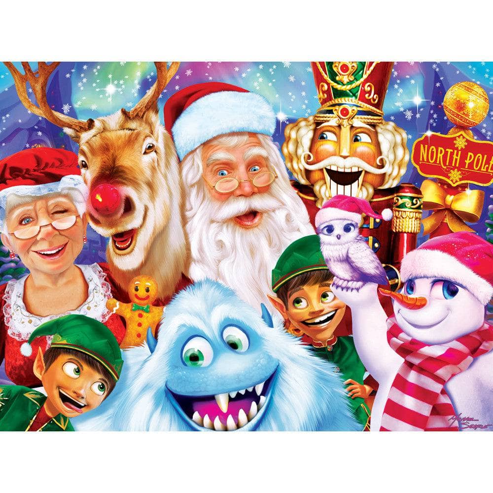 Happy Holidays - North Pole Family Portrait 300 Piece EZ Grip Jigsaw Puzzle - Image 2