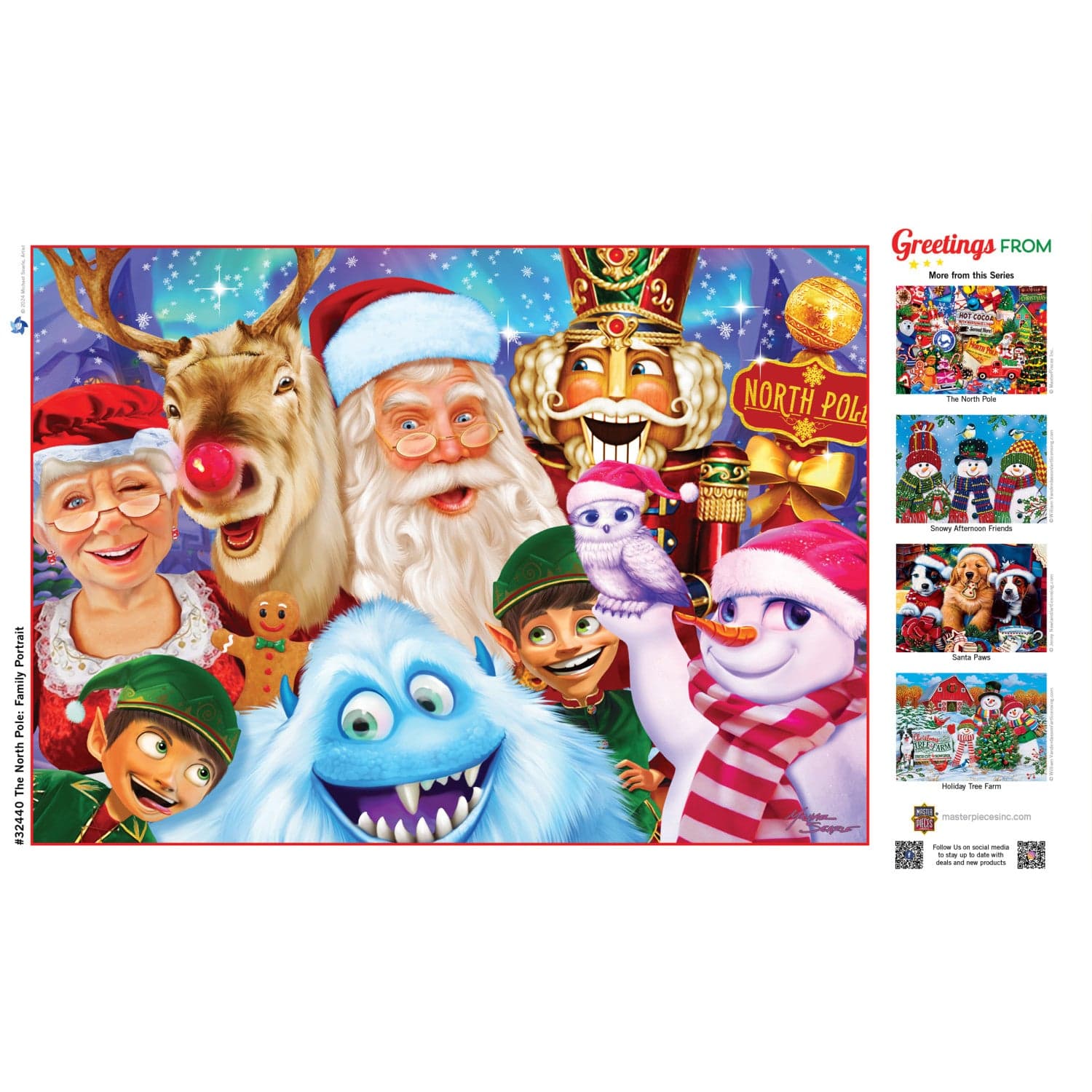 The North Pole Family Portrait 500 Piece Jigsaw Puzzle - Image 4
