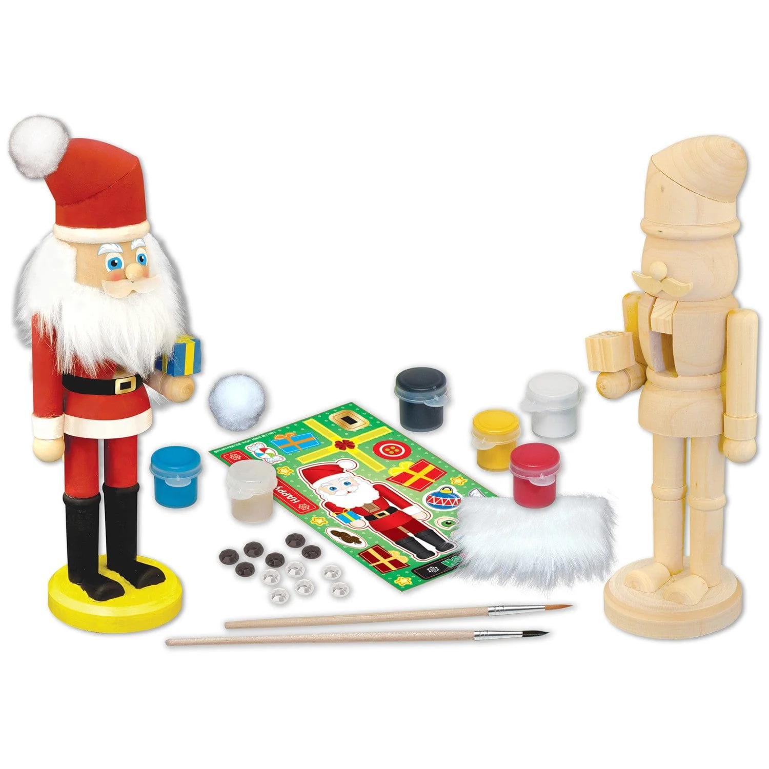 Nutcracker Santa Wood Paint Set - Image 2