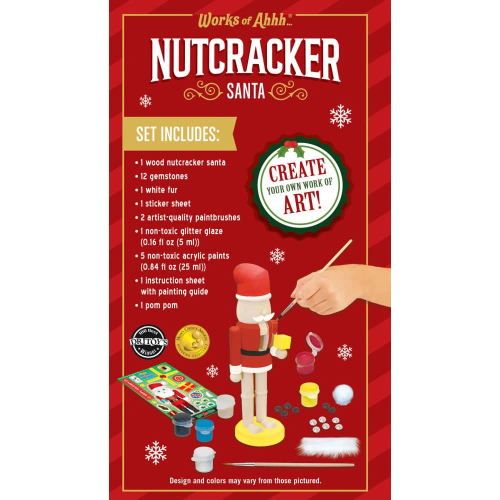 Nutcracker Santa Wood Paint Set - Image 3