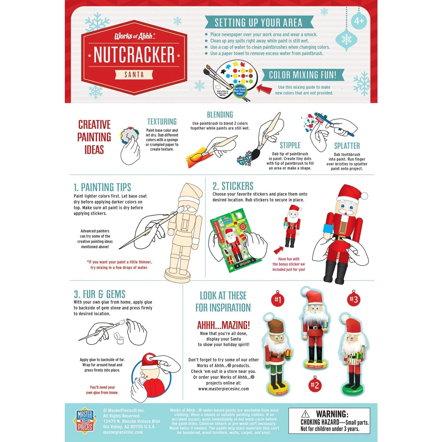 Nutcracker Santa Wood Paint Set - Image 4