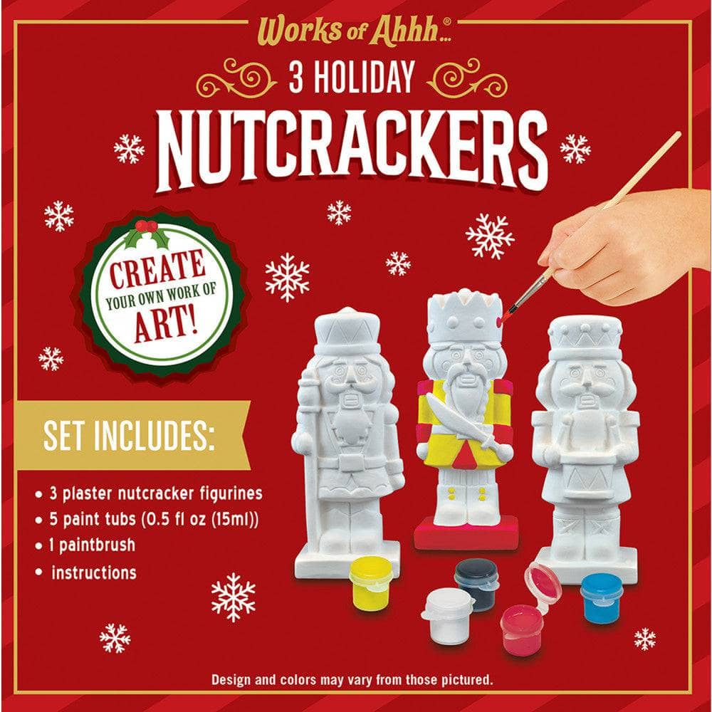 Holiday Nutcrackers - 3-Pack Plaster Paint Kit - Image 3