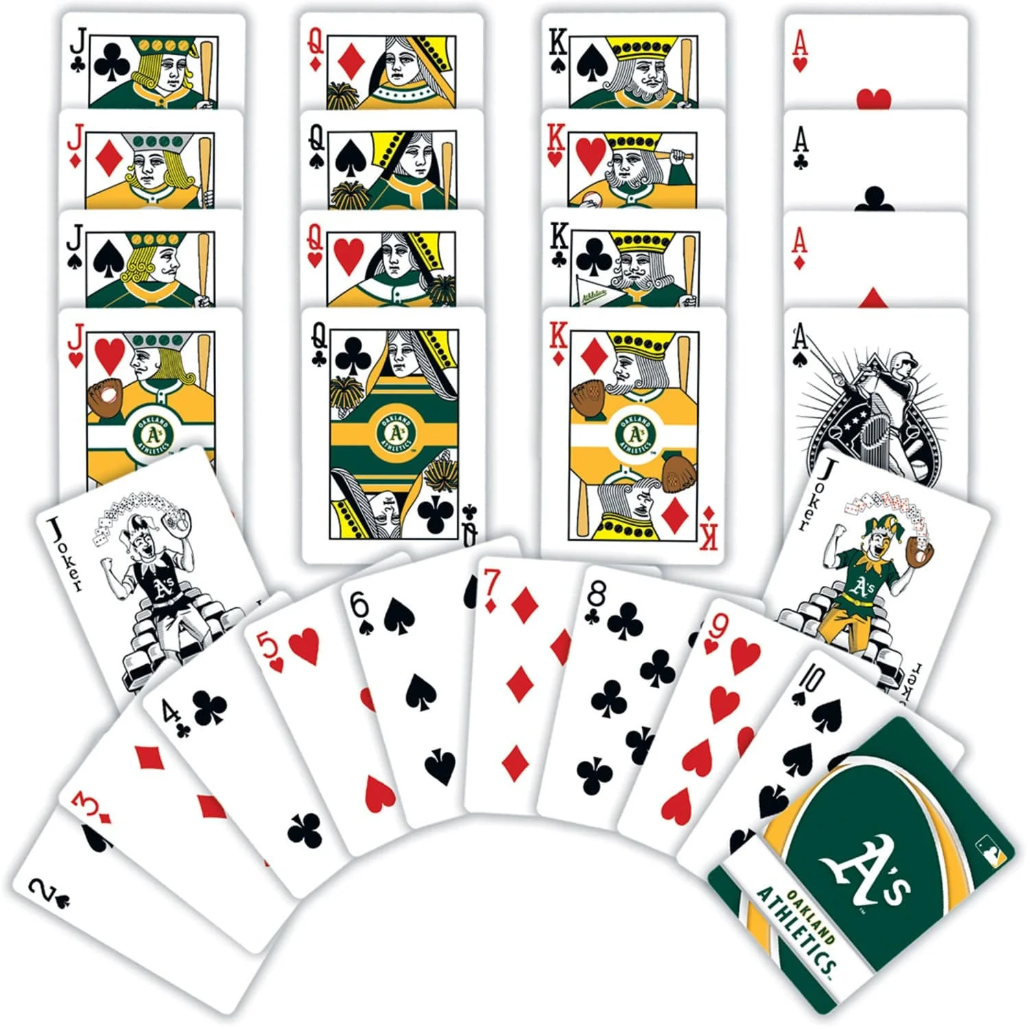 Oakland Athletics Playing Cards - 54 Card Deck - Image 2