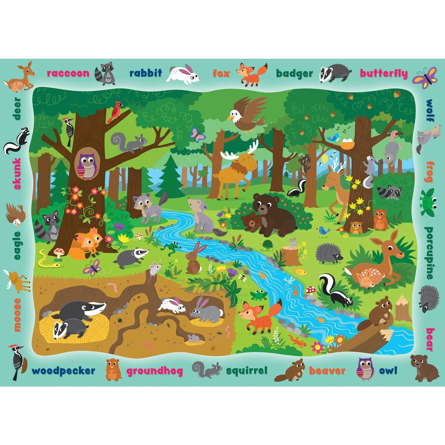 Animals in the Forest - Jigsaw Puzzle