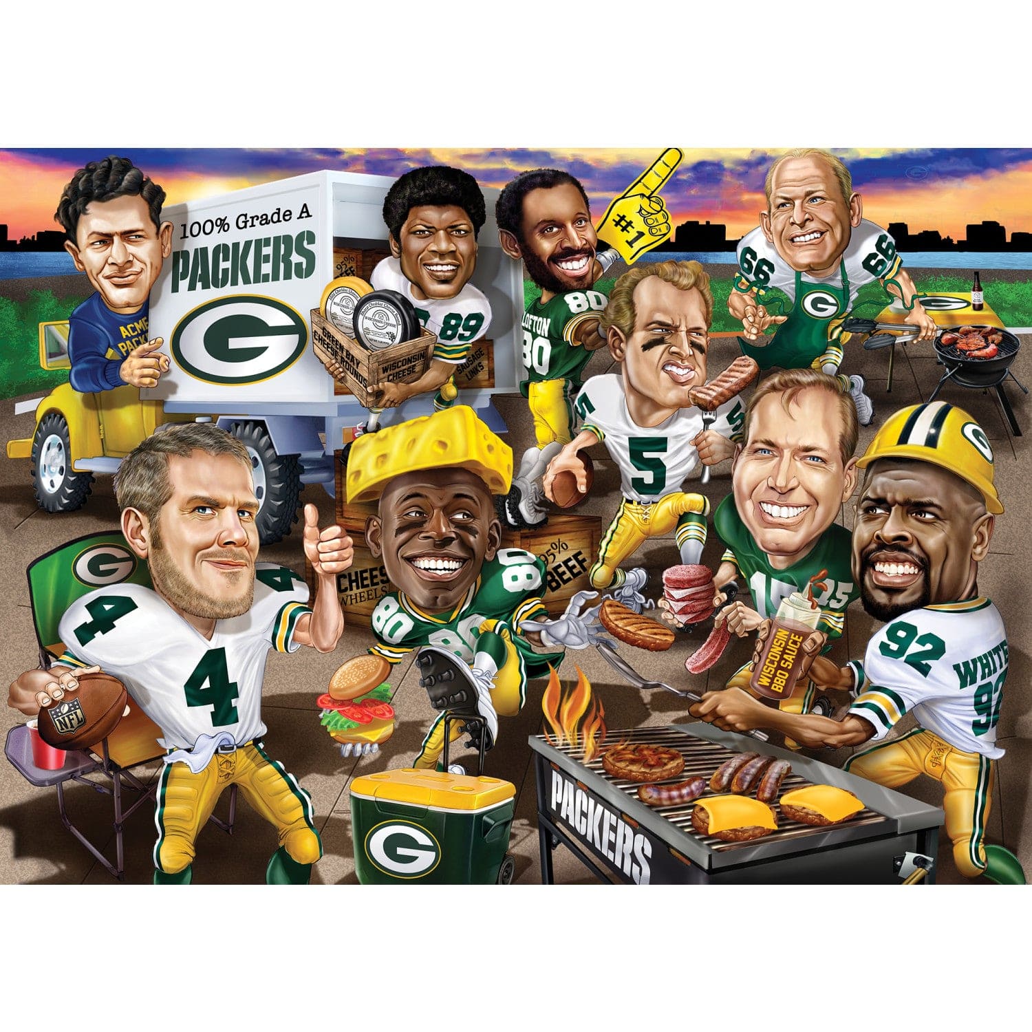 Green Bay Packers - All Time Greats 500 Piece Jigsaw Puzzle - Image 2