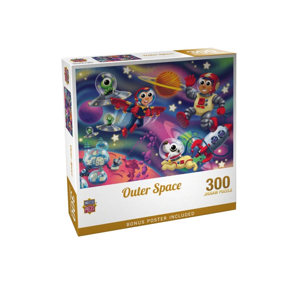 Cartoon Friends - Astronauts in Space - Jigsaw Puzzle - Image 2