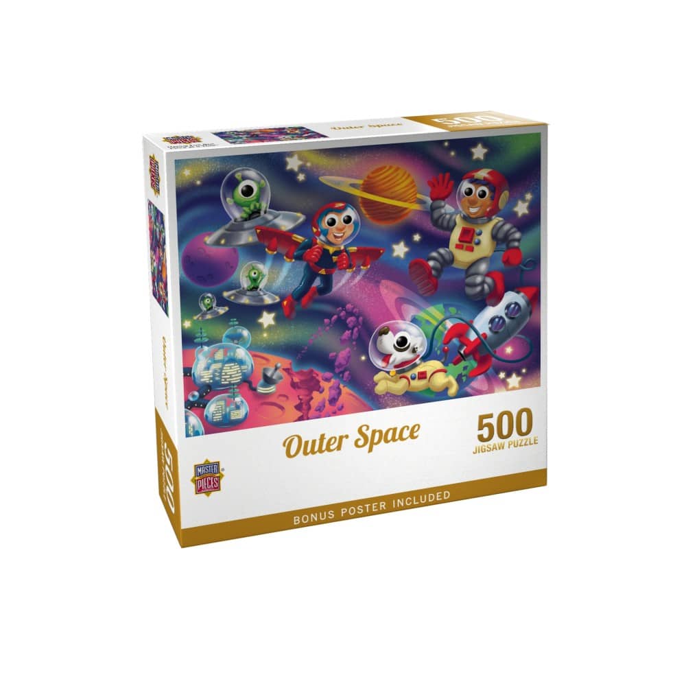Cartoon Friends - Astronauts in Space - Jigsaw Puzzle - Image 3