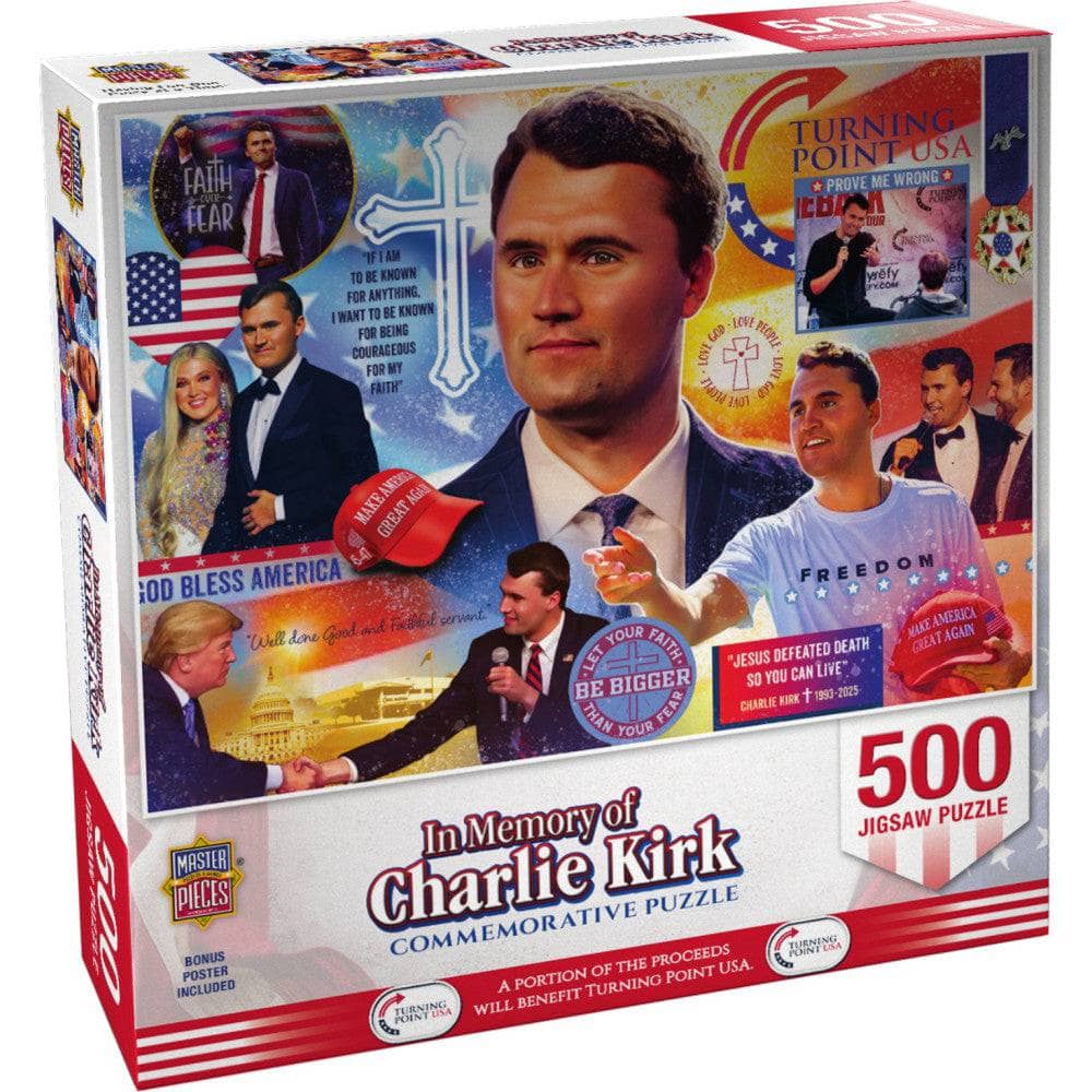 In Memory of Charlie Kirk - Jigsaw Puzzle - Image 3